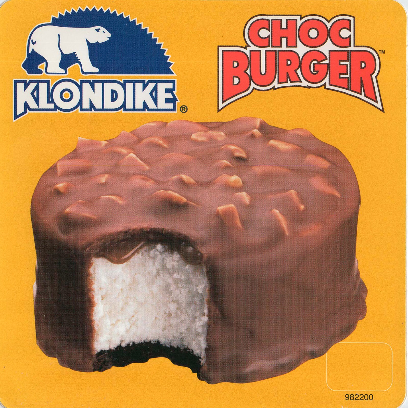 Vintage Klondike Choc Burger Decal for ice cream truck 6
