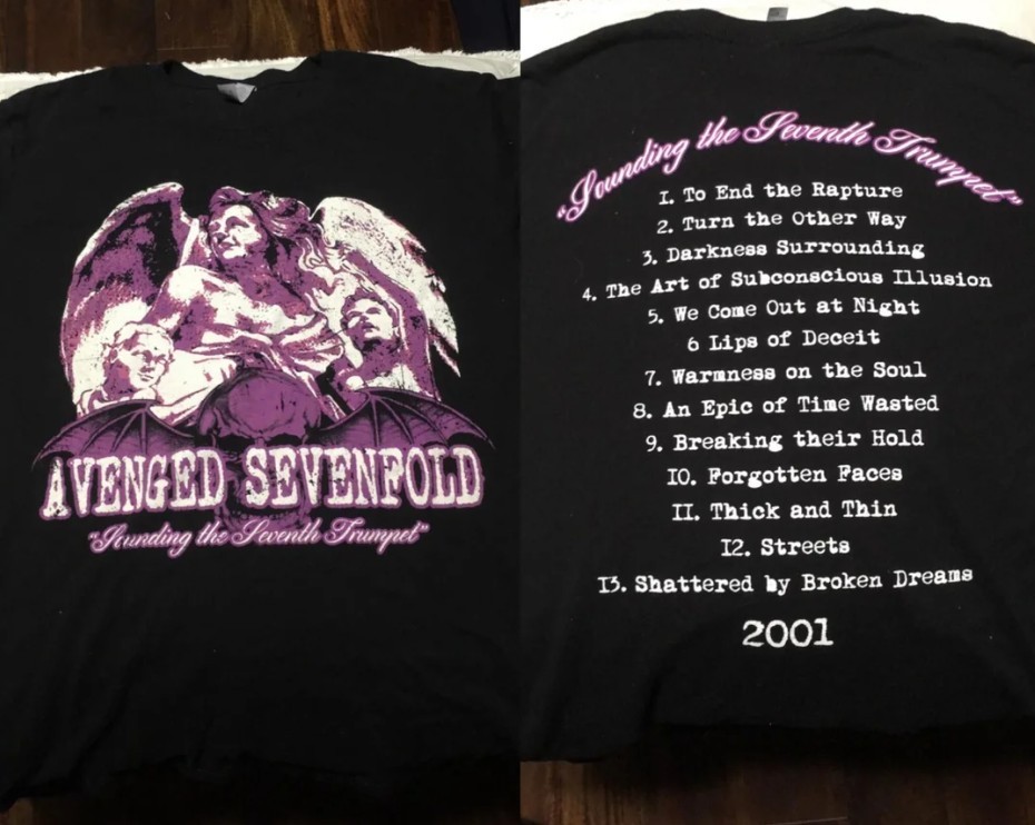 Rare Avenged Sevenfold Sounding the Seventh Trumpet Collection  S-5XL Tee U84.88