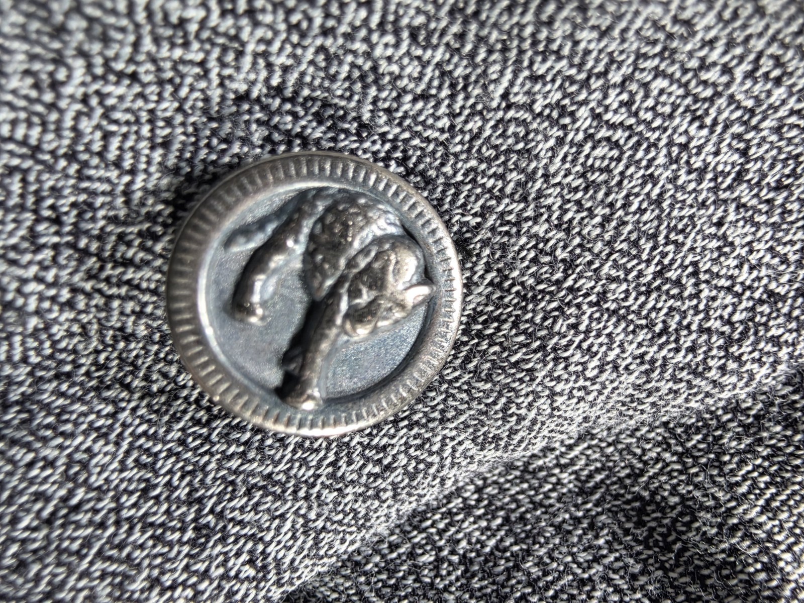 Versus Gianni Versace Shirt 5 Metal Buttons Vintage Parts Repair Damaged