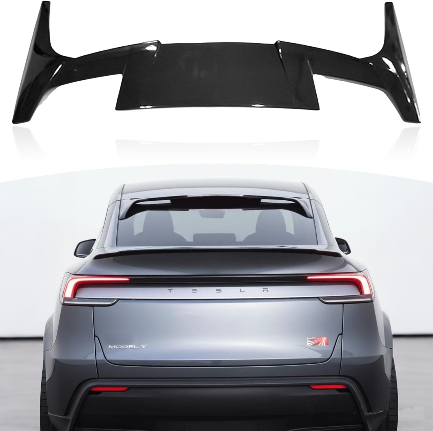  Rear Window Roof Spoiler for 2021 2022 2023 2024 2025 2026 Tesla Model Y/Junipe