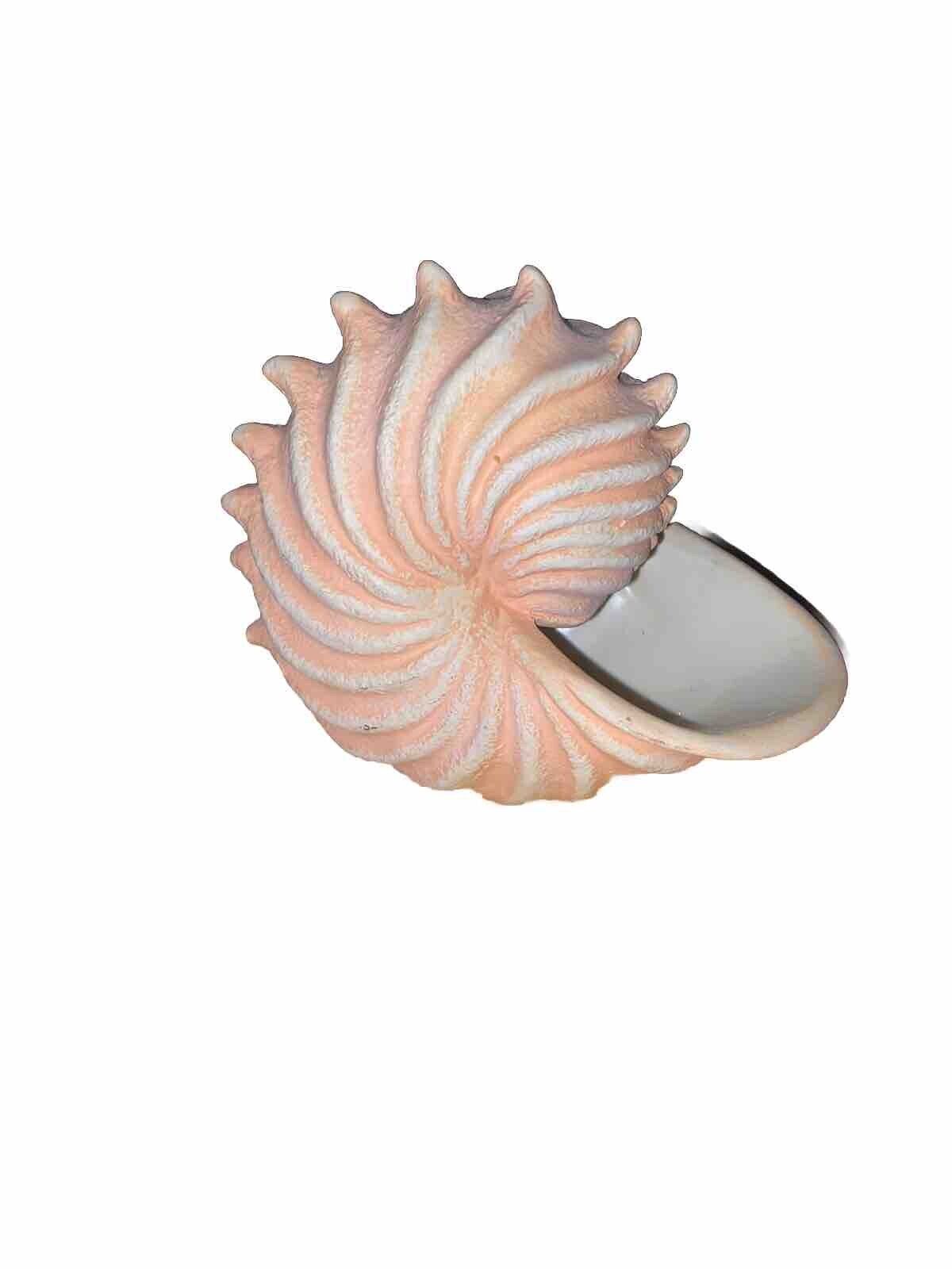 Handcrafted Vintage 1980's Nautical Seashell Planter