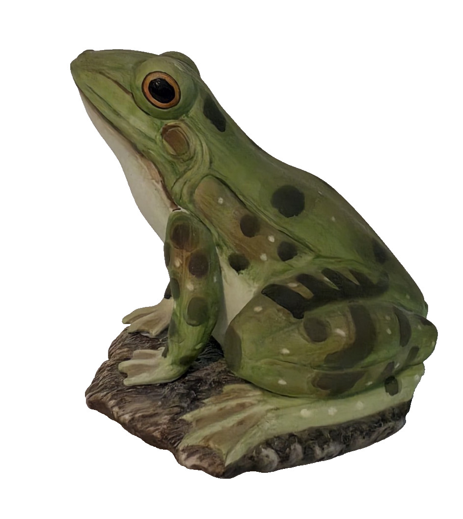 Vtg Ceramic Art Pottery Frog Figure Made in Taiwan (6 1/2 Vtg Ceramic Art Pottery Frog Figure Made in Taiwan (6 1/2