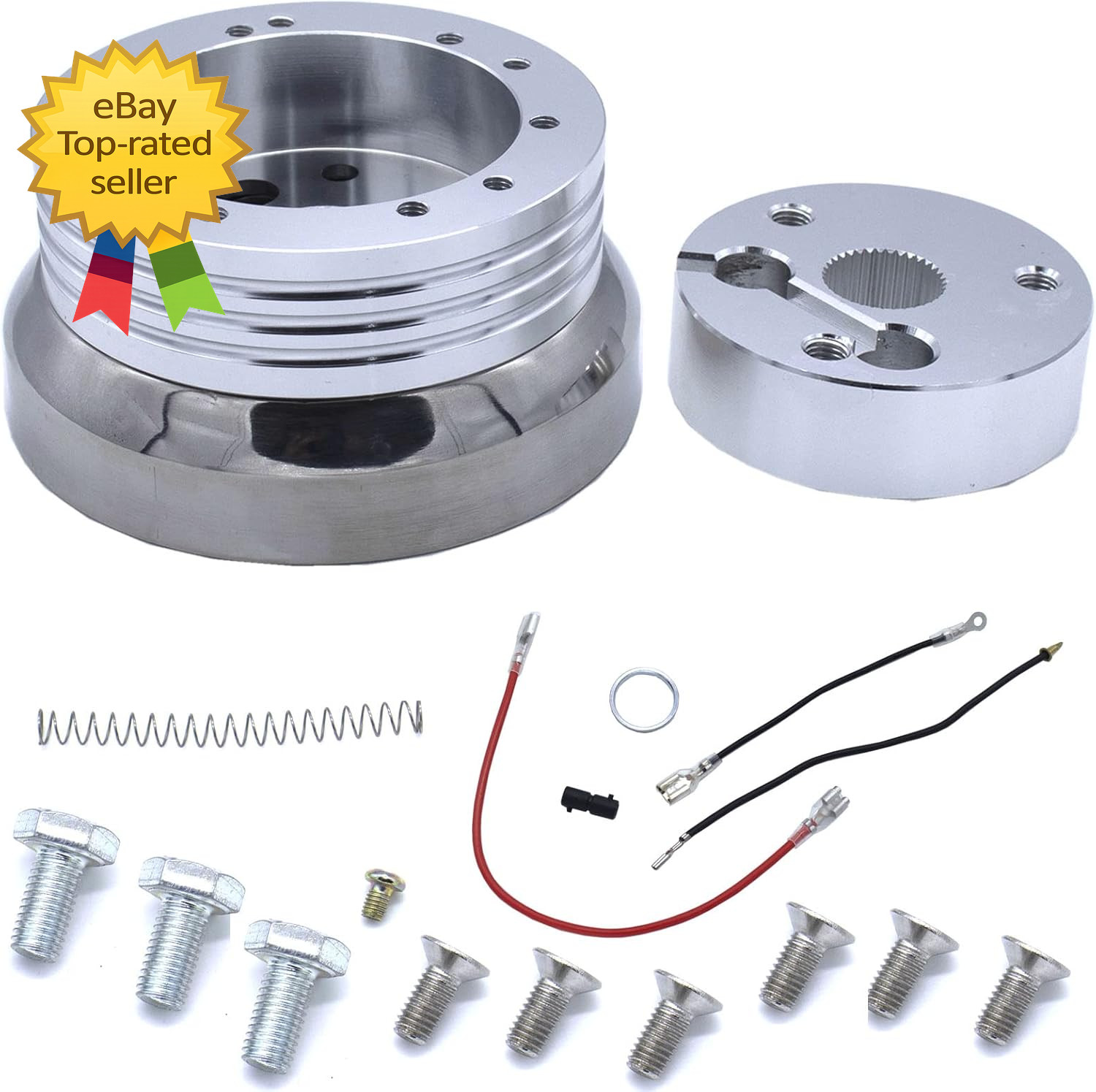 5 & 6 Hole Billet Steering Wheel Hub Adapter for Chevy GM Flaming River Ididit