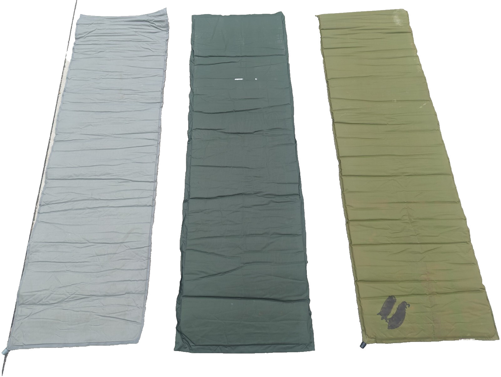 USGI Self Inflating Sleeping Mat Pad Mattress Green/Grey NSN 8465-01-393-6515