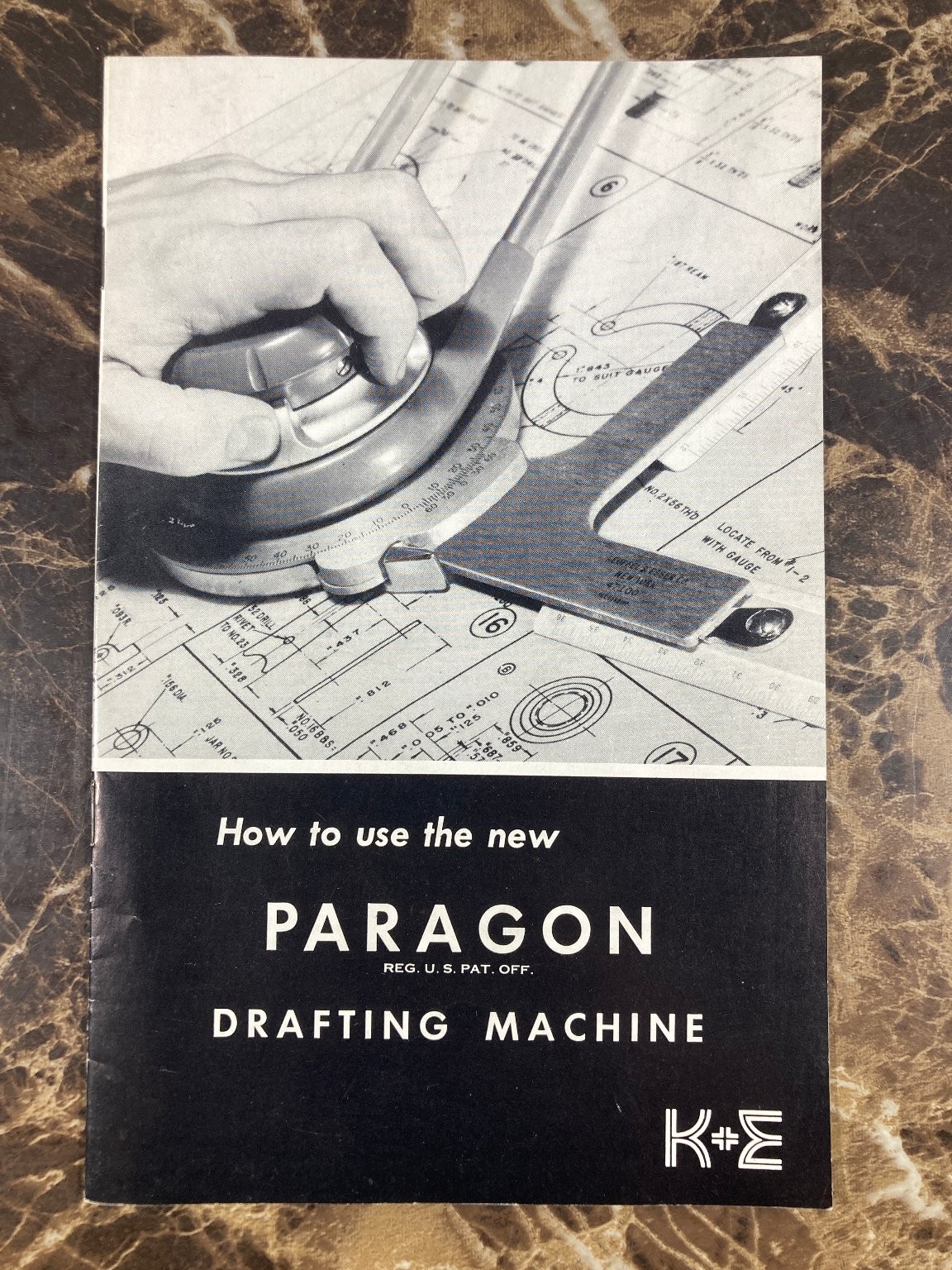 1944 Keuffel & Esser K&E PARAGON Drafting Machine Manual Vintage Guide Brochure