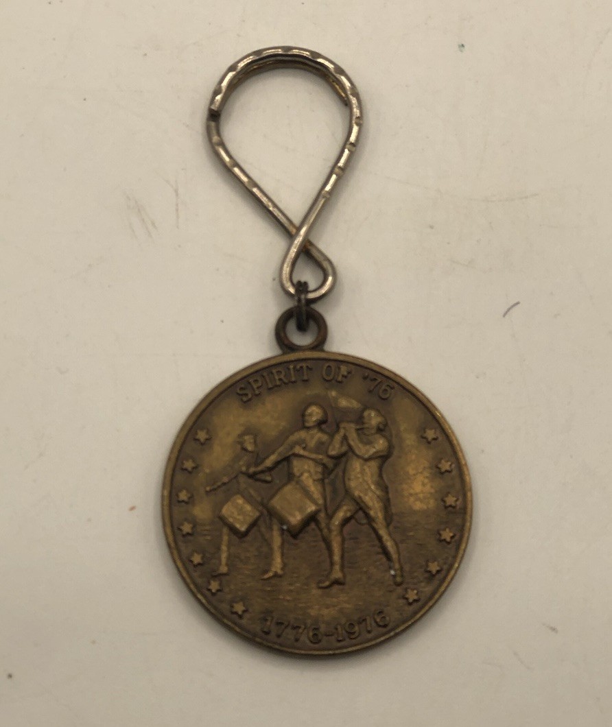 Vintage 1976 Cleveland Twist Drill Co Centennial Keychain Spirit Of ‘76 