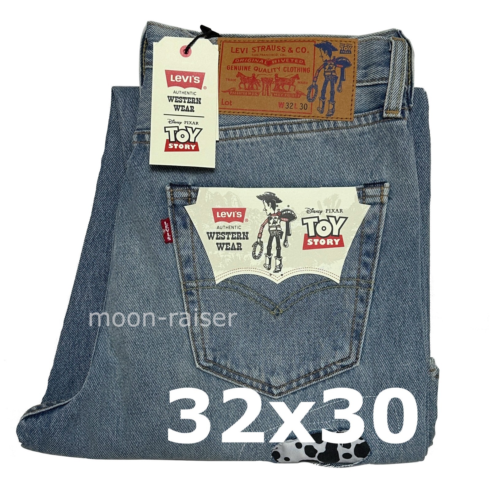 Levi’s Disney Toy Story Men’s Loose Fit Jeans 32 x 30 Jessie Patch Levi’s Disney Toy Story Men’s Loose Fit Jeans 32 x 30 Jessie Patch