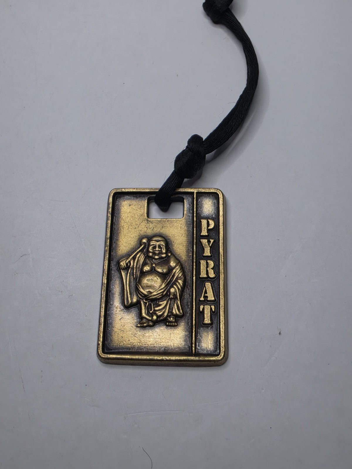 Pyrat Rums Hoti Zen Patron Saint Metal Medallion Bottle Charm Pendant - Rum 