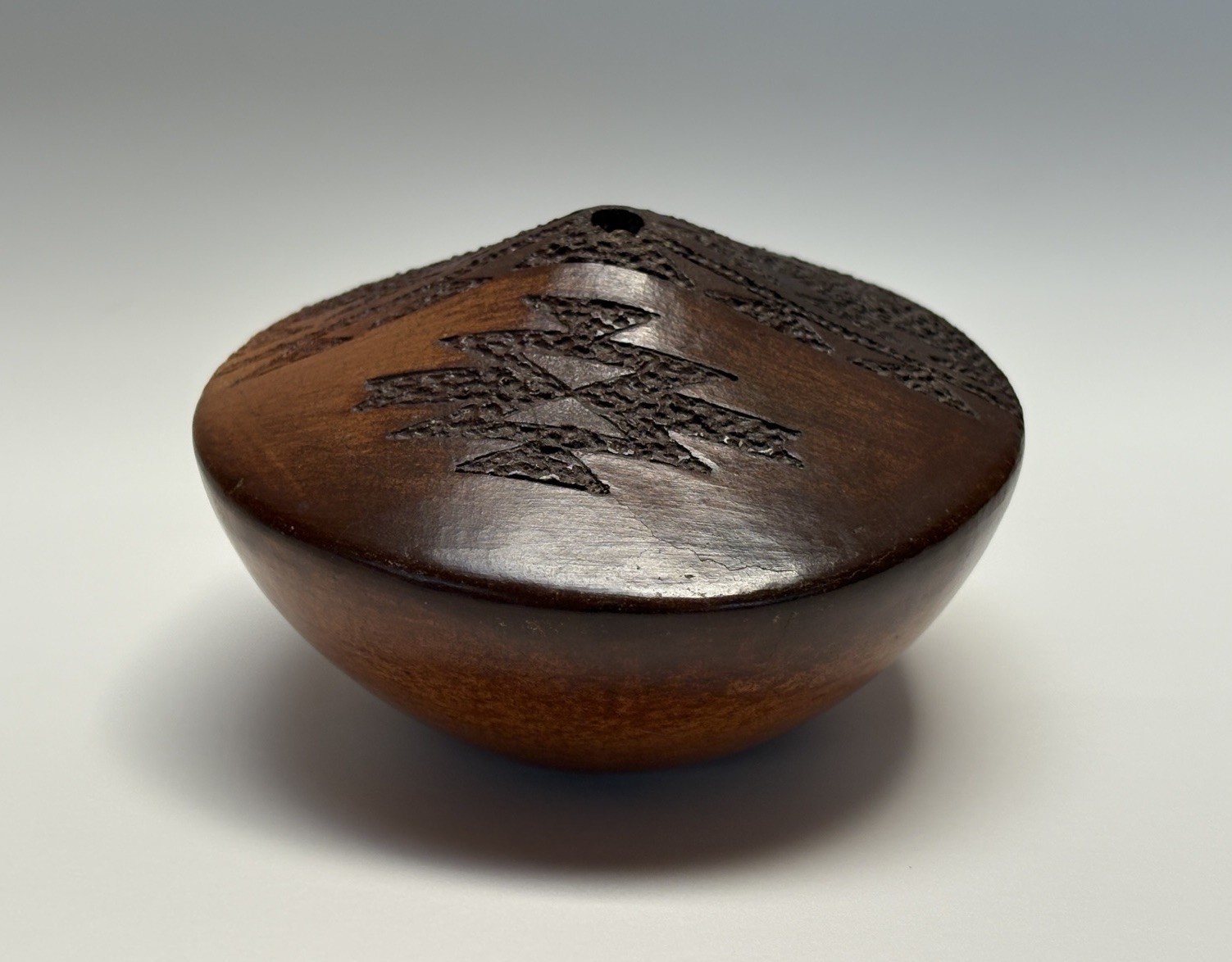 Navajo Lorraine Williams Seed Pot Pottery Signed Native American Vintage