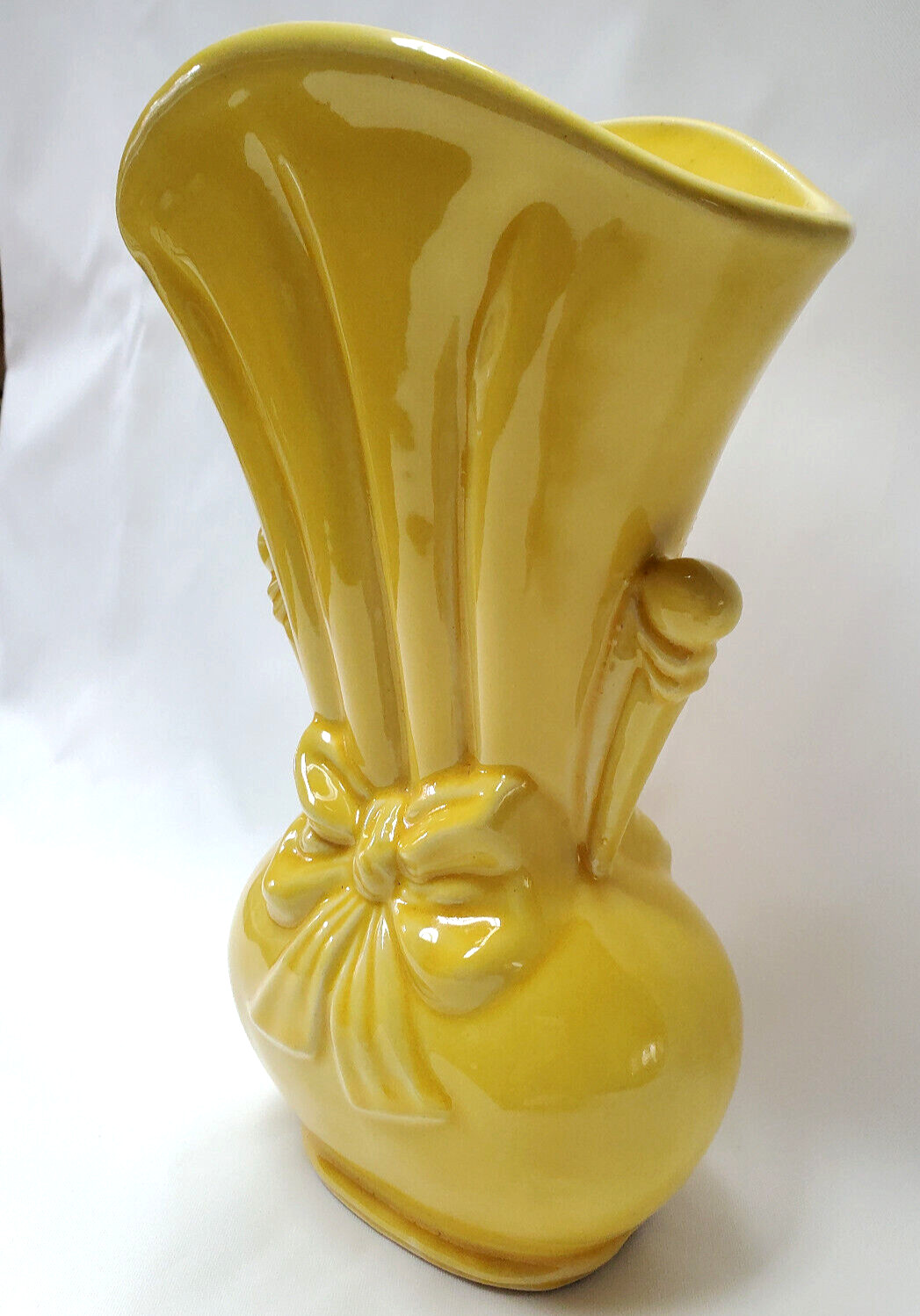 VTG Antique Abingdon 1940's Shawnee USA-819 Sunflower Yellow Art Pottery Vase