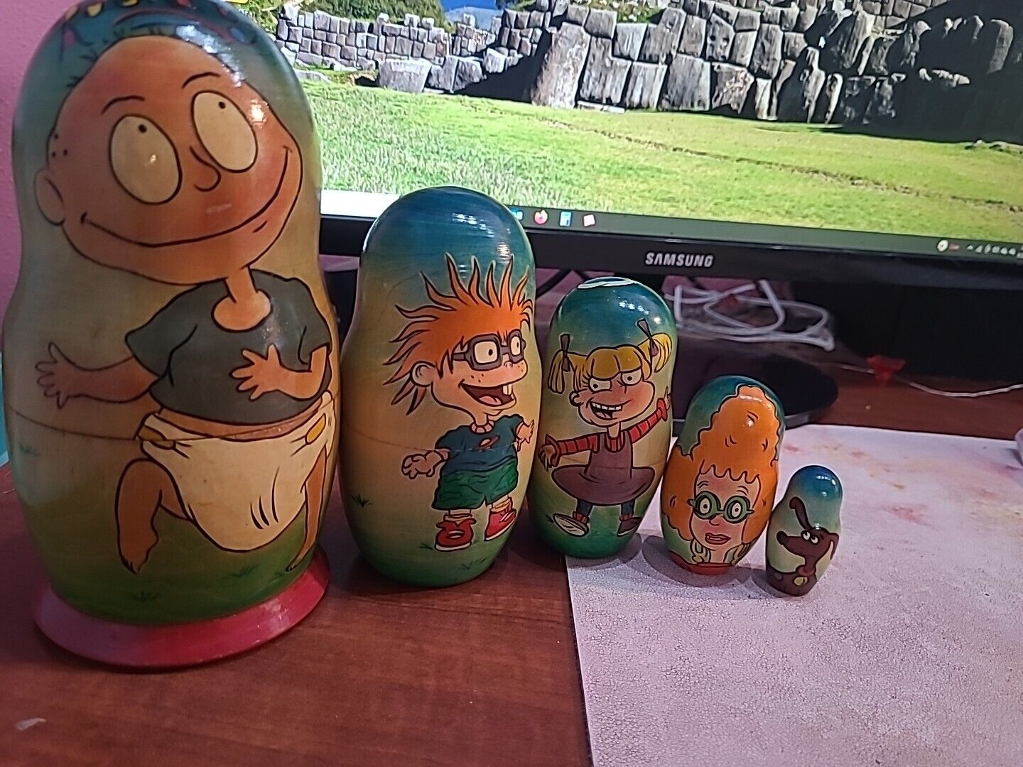 Vintage Russian Nesting Dolls Nickelodeon Rugrats Show