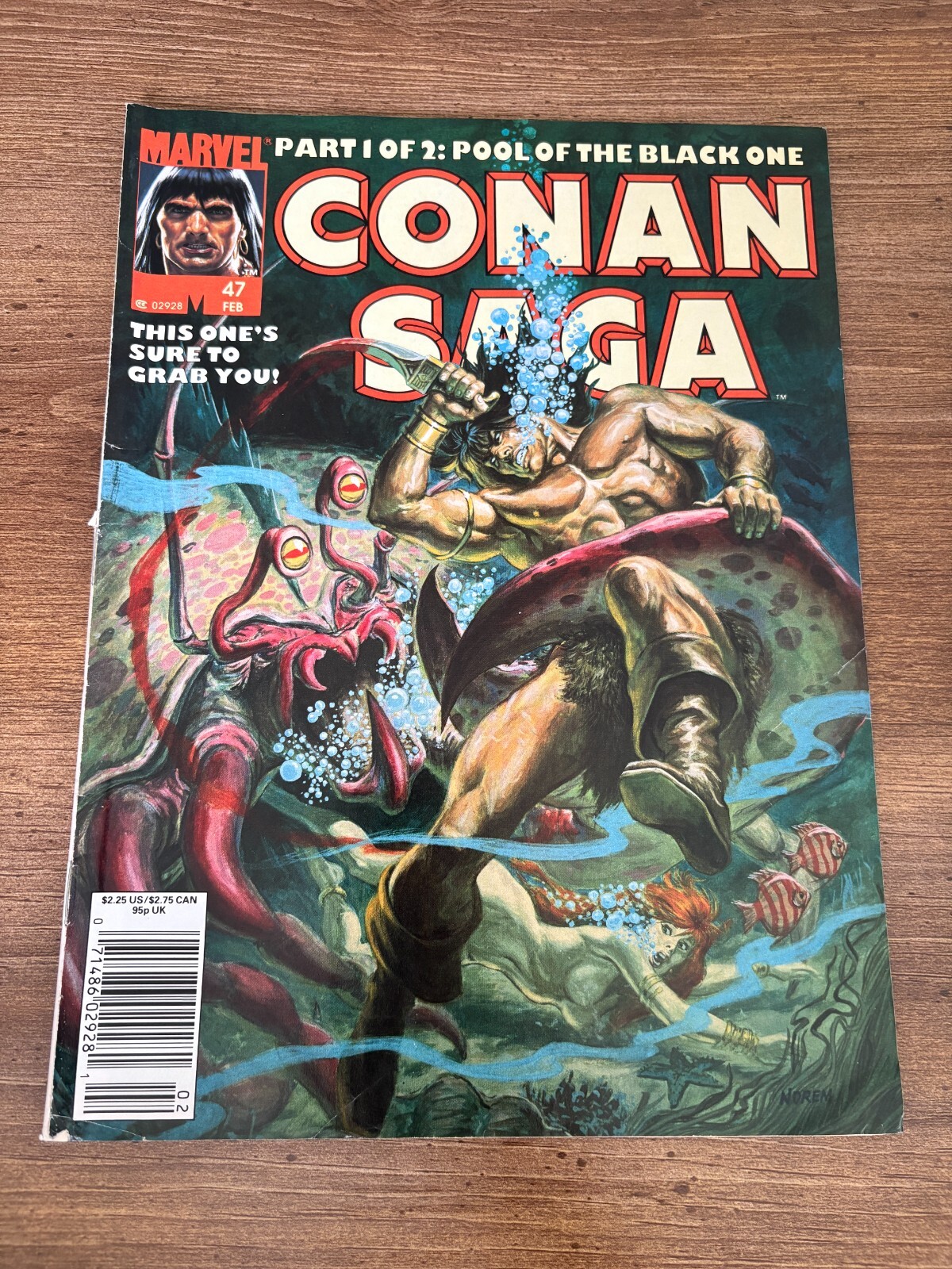 Conan Saga # 47 FN Marvel Comic Book Magazine Barbarian Red Sonja Kull 4 J308
