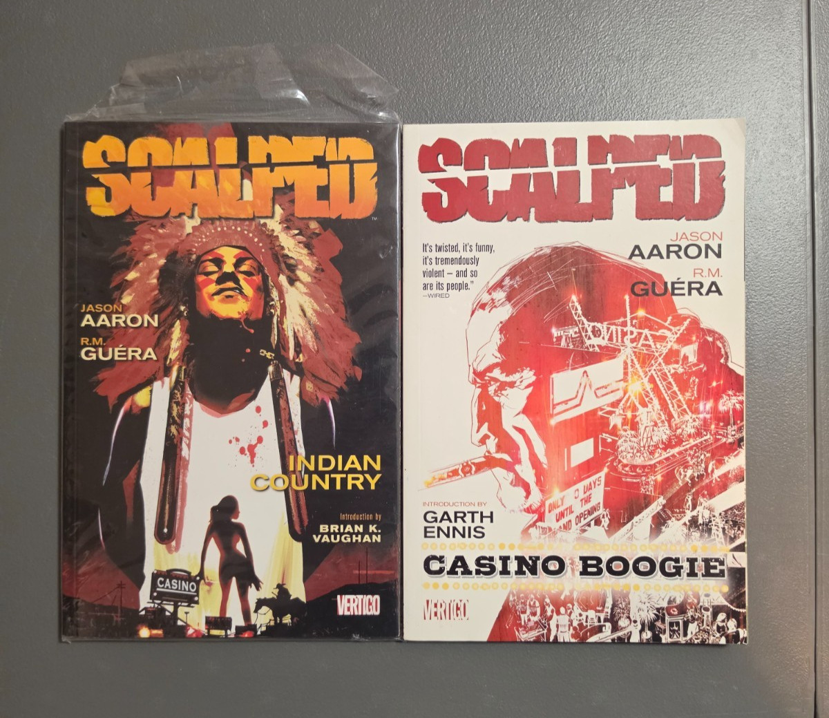 Scalped TPB Volumes 1 & 2 Graphic Novel Vertigo Comics - Jason Aaron RM Guera