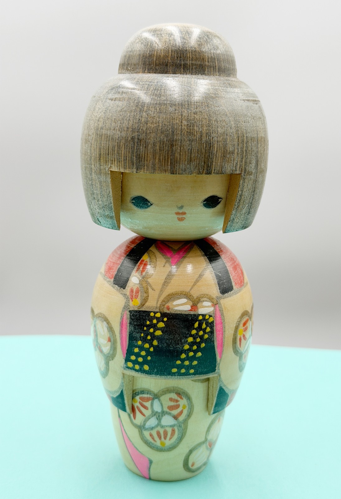 6 Inch Vintage Hand Painted Japanese Kokeshi Doll