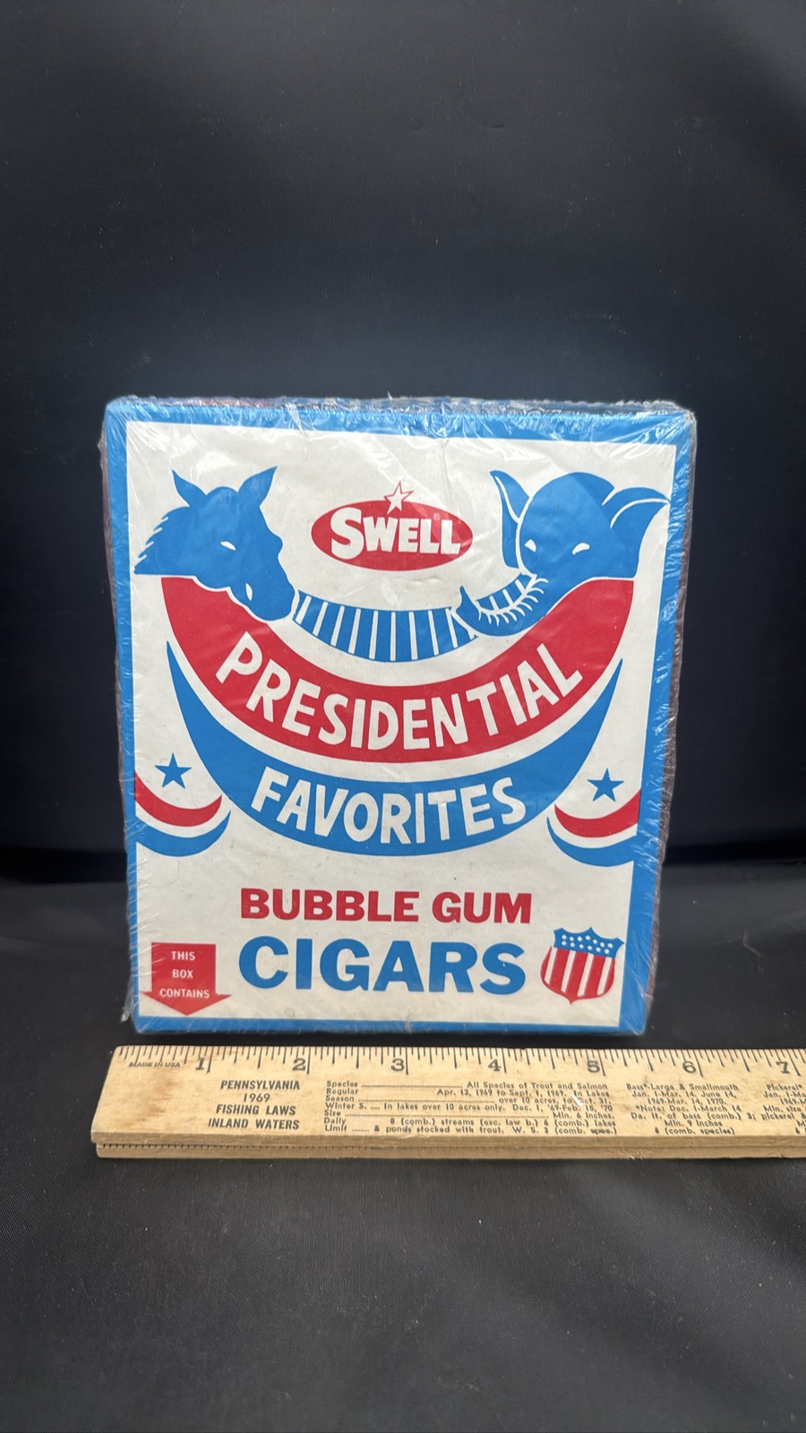 Vintage Swell Presidential Favorites Bubble Gum Cigars BUSH Factory Sealed Box Vintage Swell Presidential Favorites Bubble Gum Cigars BUSH Factory Sealed Box