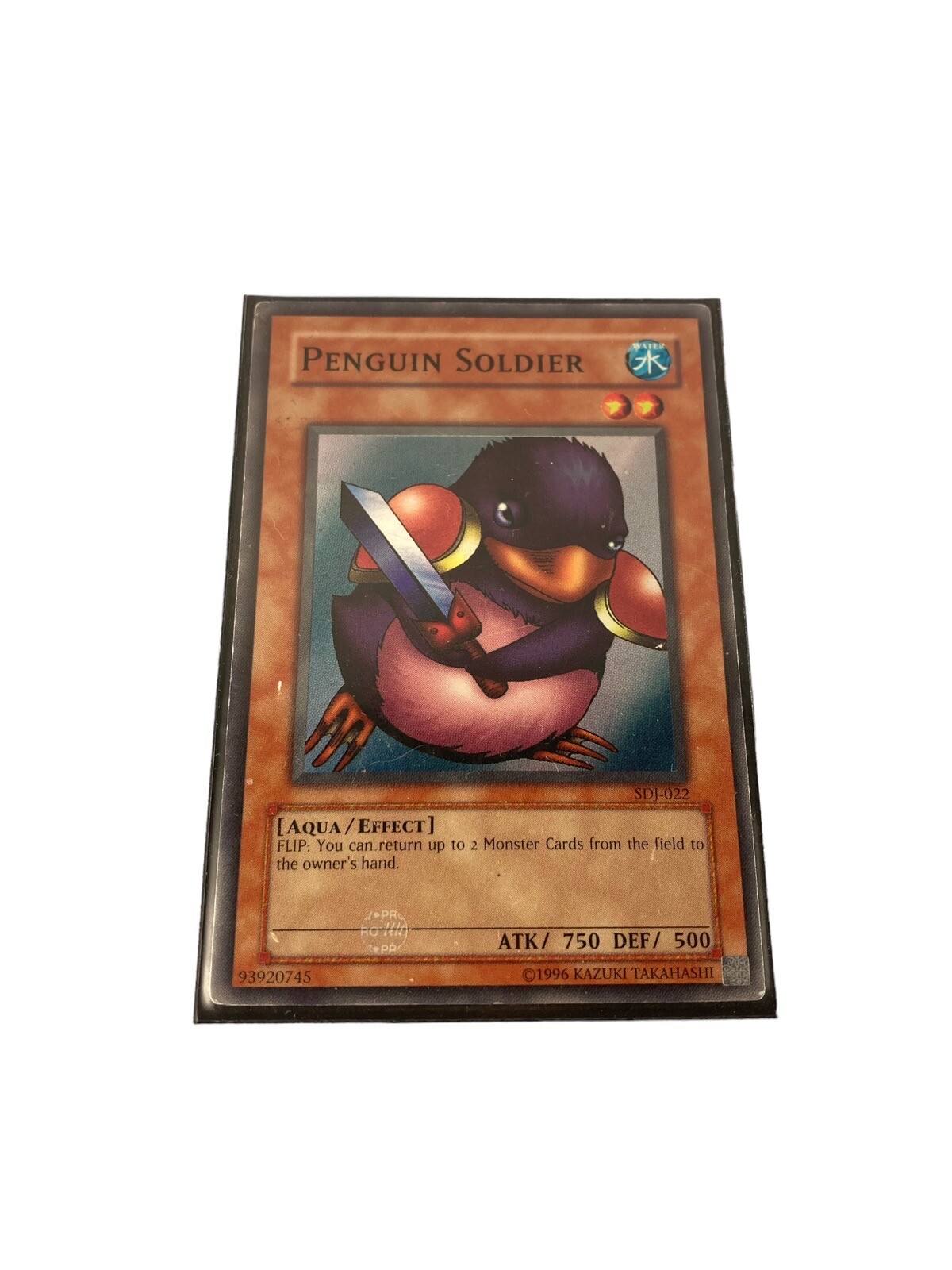 PENGUIN SOLDIER Yu-Gi-Oh™ Trading Card © 1996 KAZUKI TAKAHASHI KONAMI® TRADING