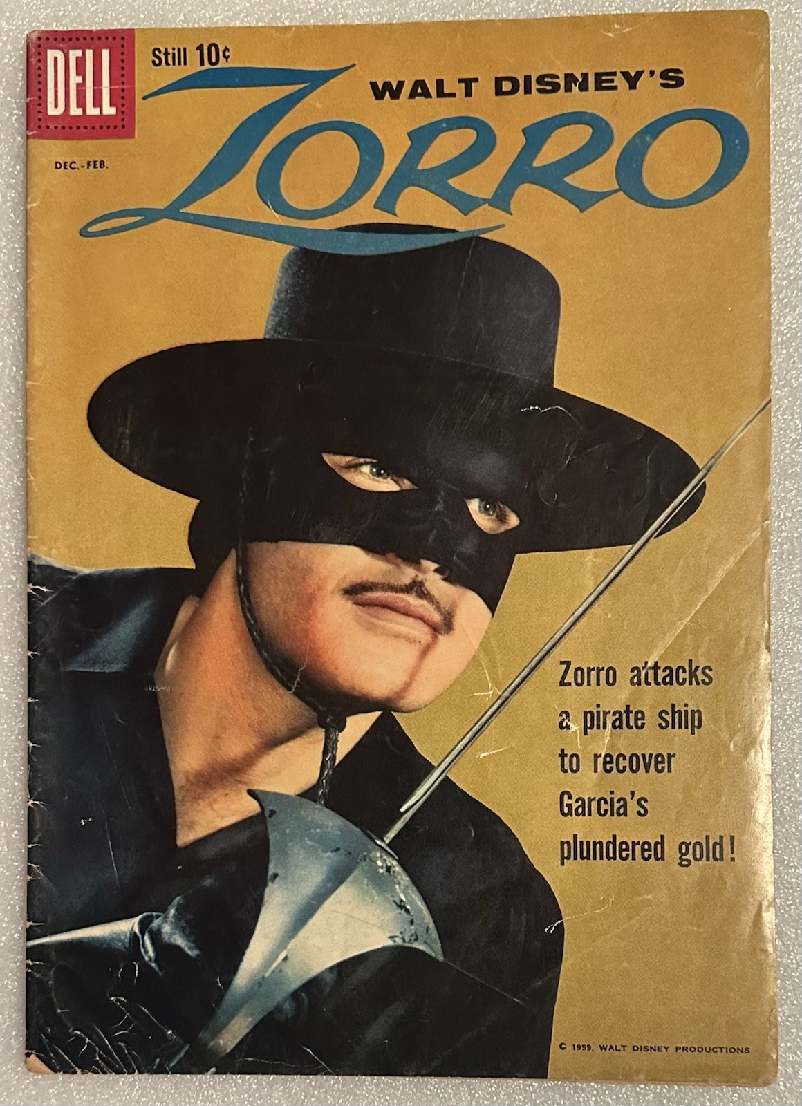 Zorro #8 G Dell Comic 1960 Walt Disney