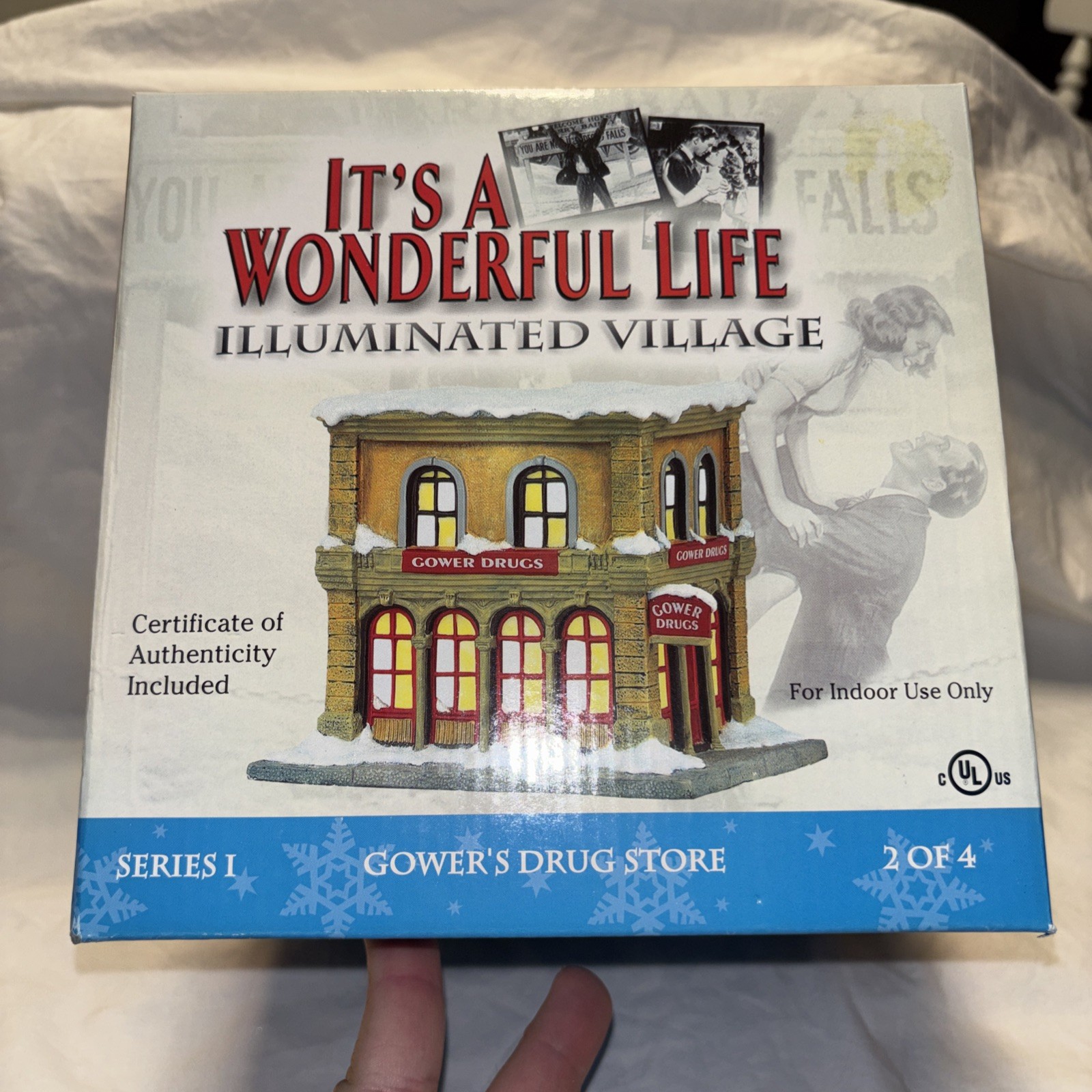 Enesco Gower\'s Drug Store It\'s a Wonderful Life Illuminated Village NIB