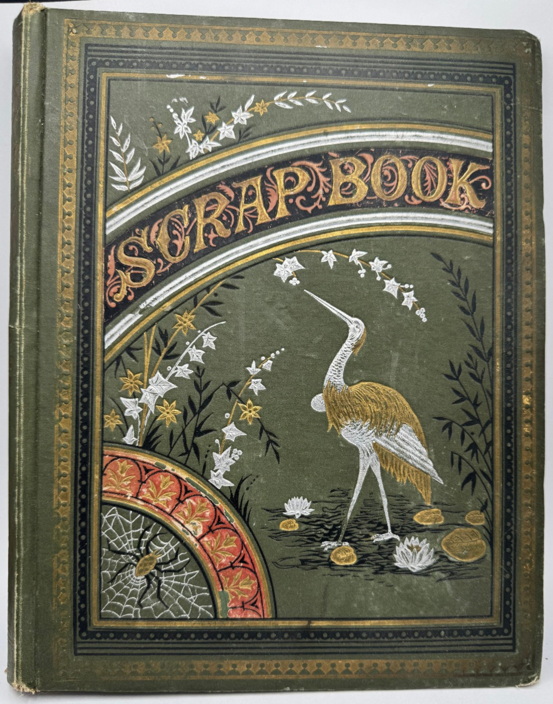 1876 Antique Victorian Scrapbook 100+ Die Cut Chromolithographs+Cards+Valentines