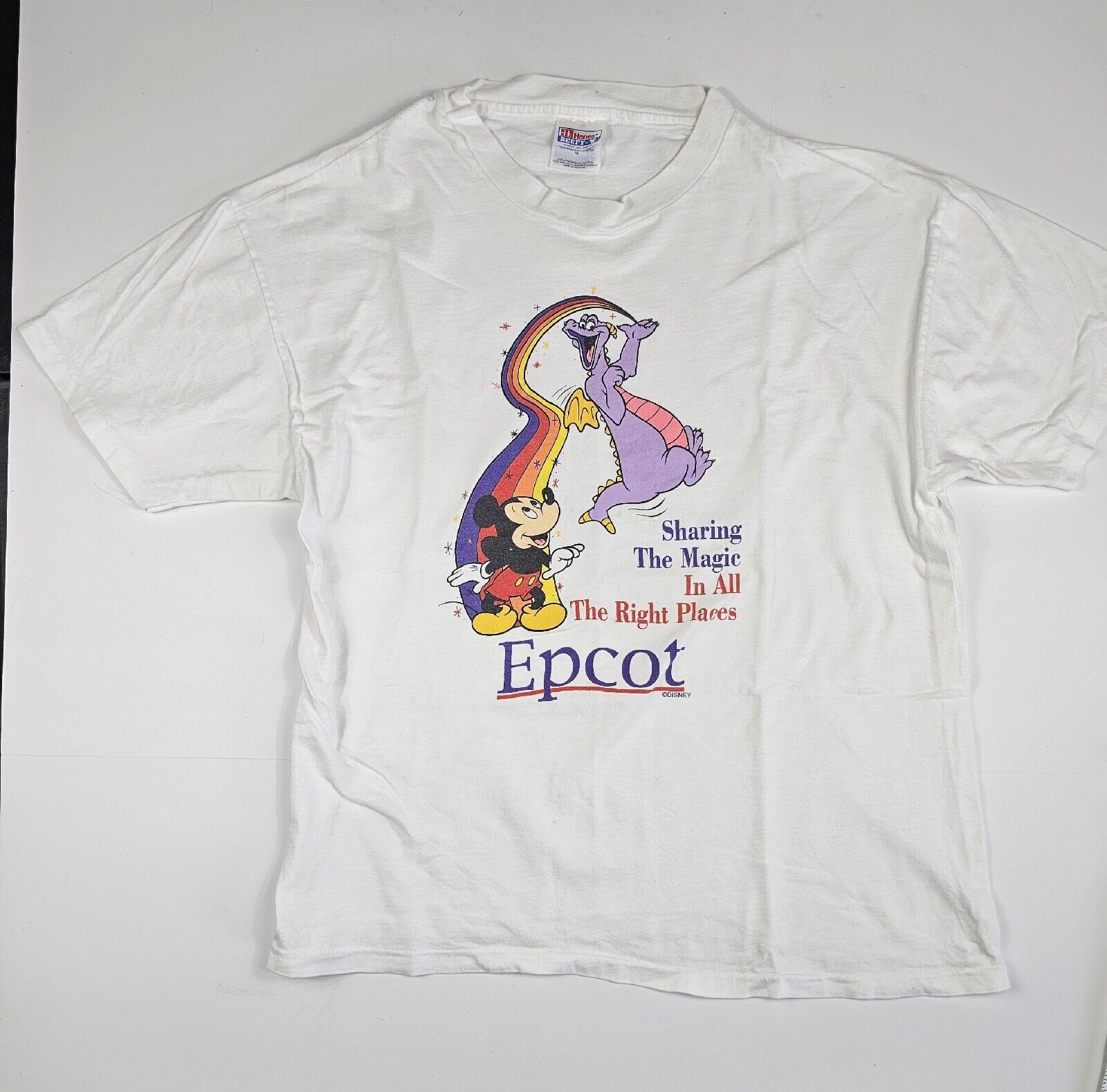 Vintage Disney Epcot Sharing The Magic In All The Right Places T-Shirt Size XL