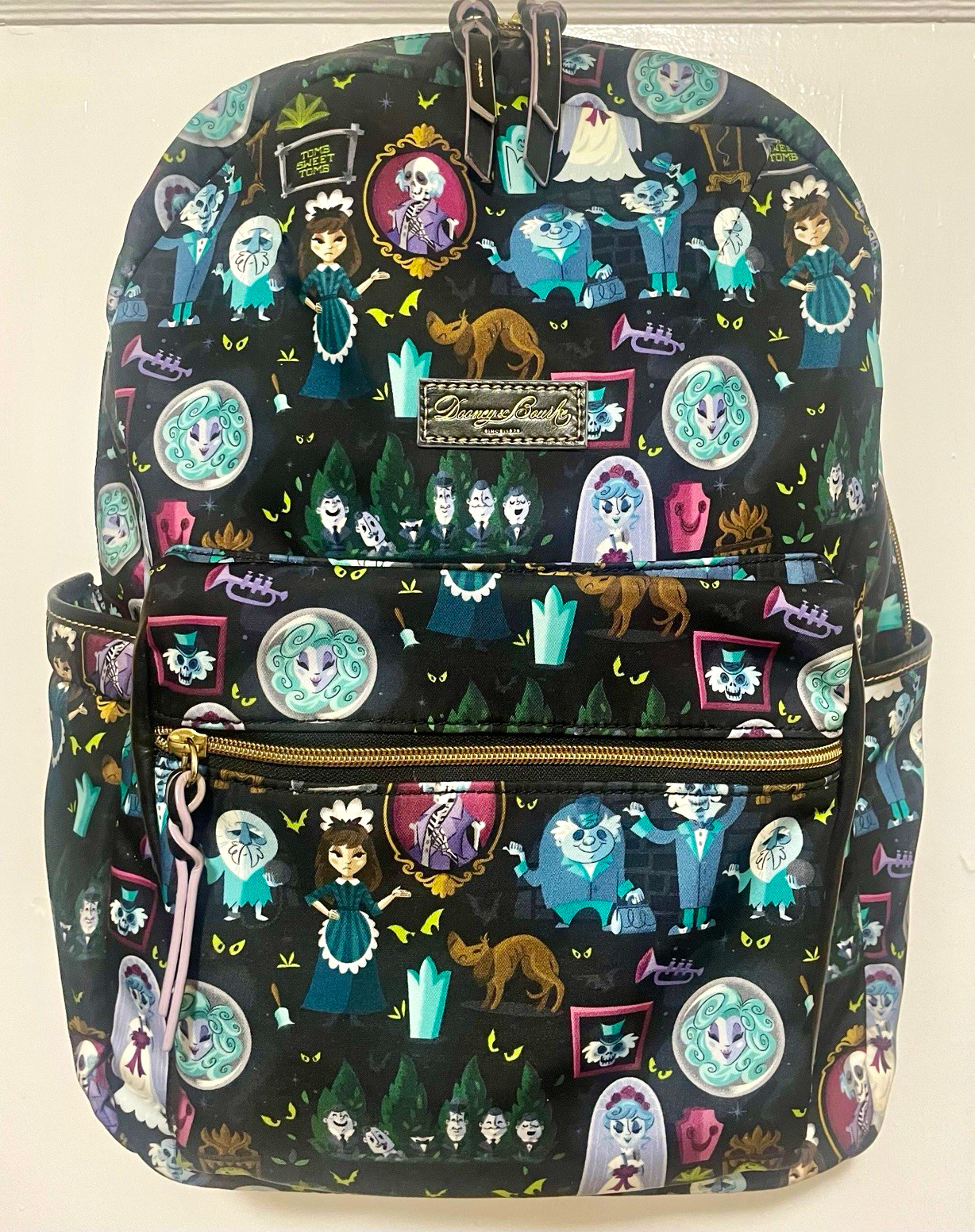 Disney Dooney & Bourke Haunted Mansion Portraits Nylon Backpack RARE w Tags 
