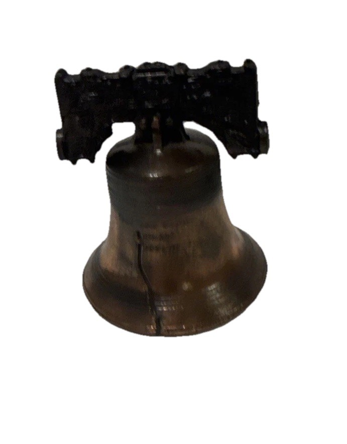 Vtg Bicentennial Liberty Bell Metal Bronze Souvenir Philadelphia Pennsylvania