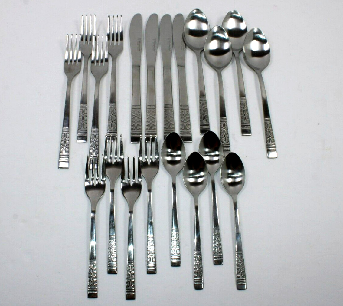 VTG STAINLESS STEEL FLATWARE CHINA S1515B S1511 S1513 S1519 S1523 Service for 4