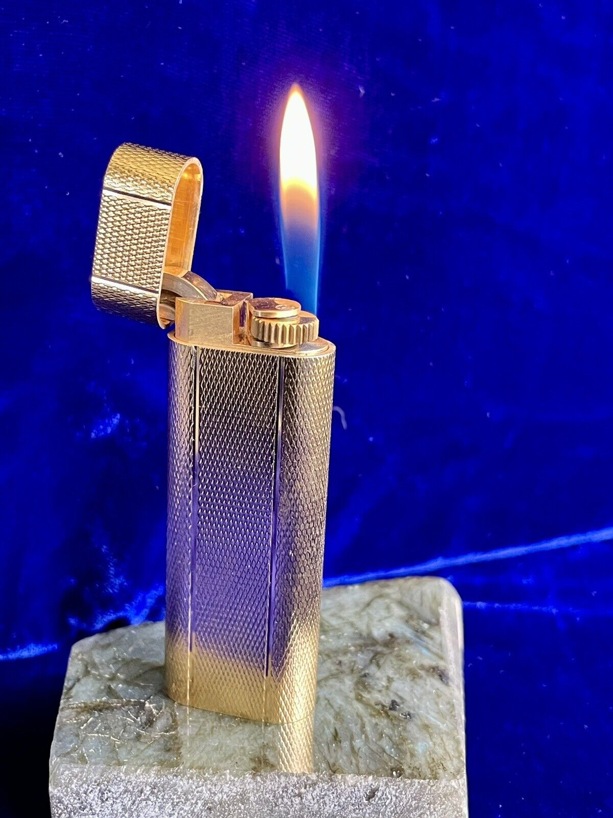 Cartier Lighter Vintage Gold Oval Working Very Good Condition 1 Year Warranty