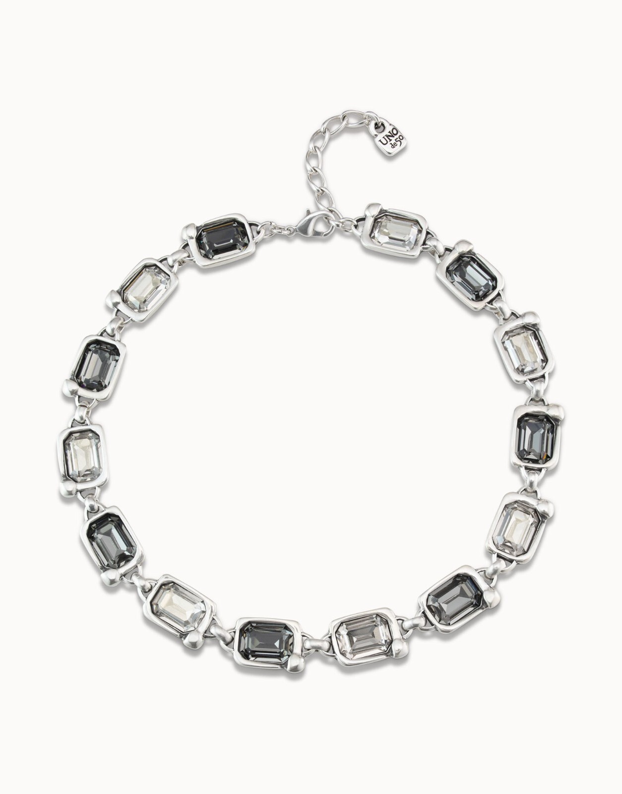 UNO DE 50 UNEXPECTED COLLAR SILVER COL1826MCLMTL0U.NEW IN POUCH