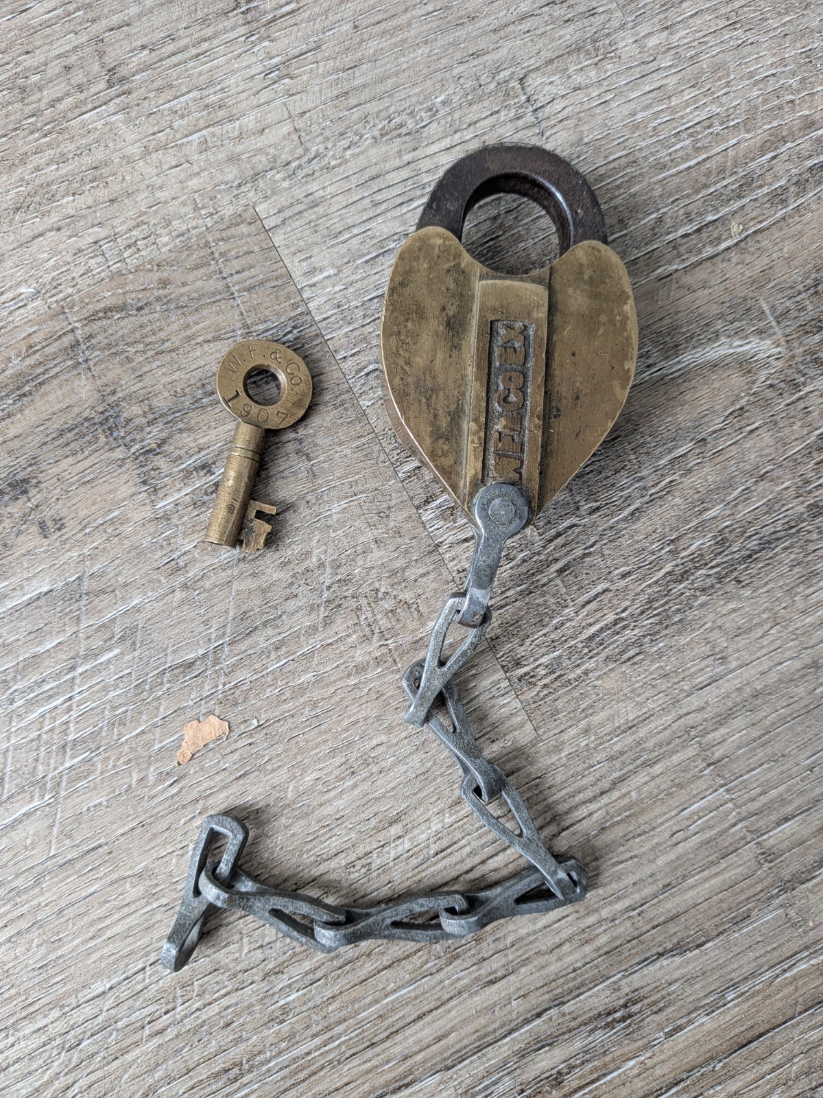 ***RARE*** Original Climax Obsolete Wells Fargo Express Strongbox Lock W.F.Co EX