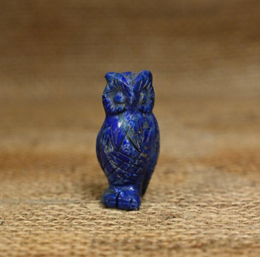 Rare Authentic Ancient Egyptian Antiquities Owl Blue Stone Statue Egyptian BC