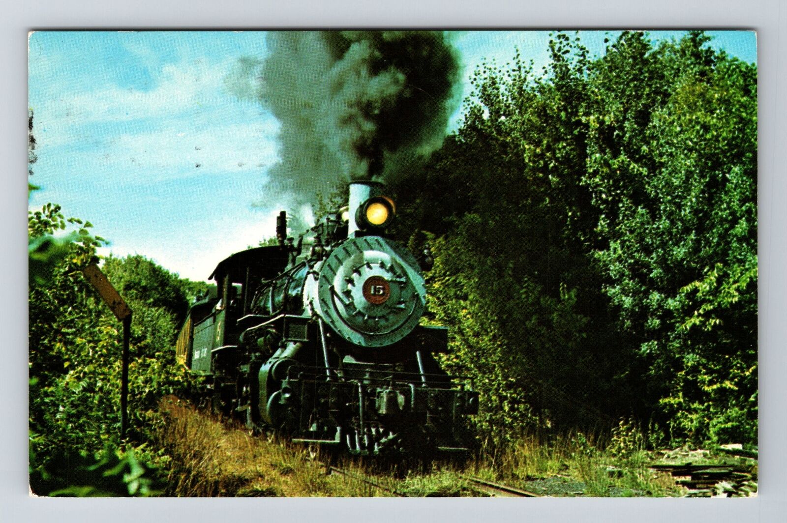 Bellow Falls VT-Vermont Steam Engine Excursion Train c1972 Vintage Postcard