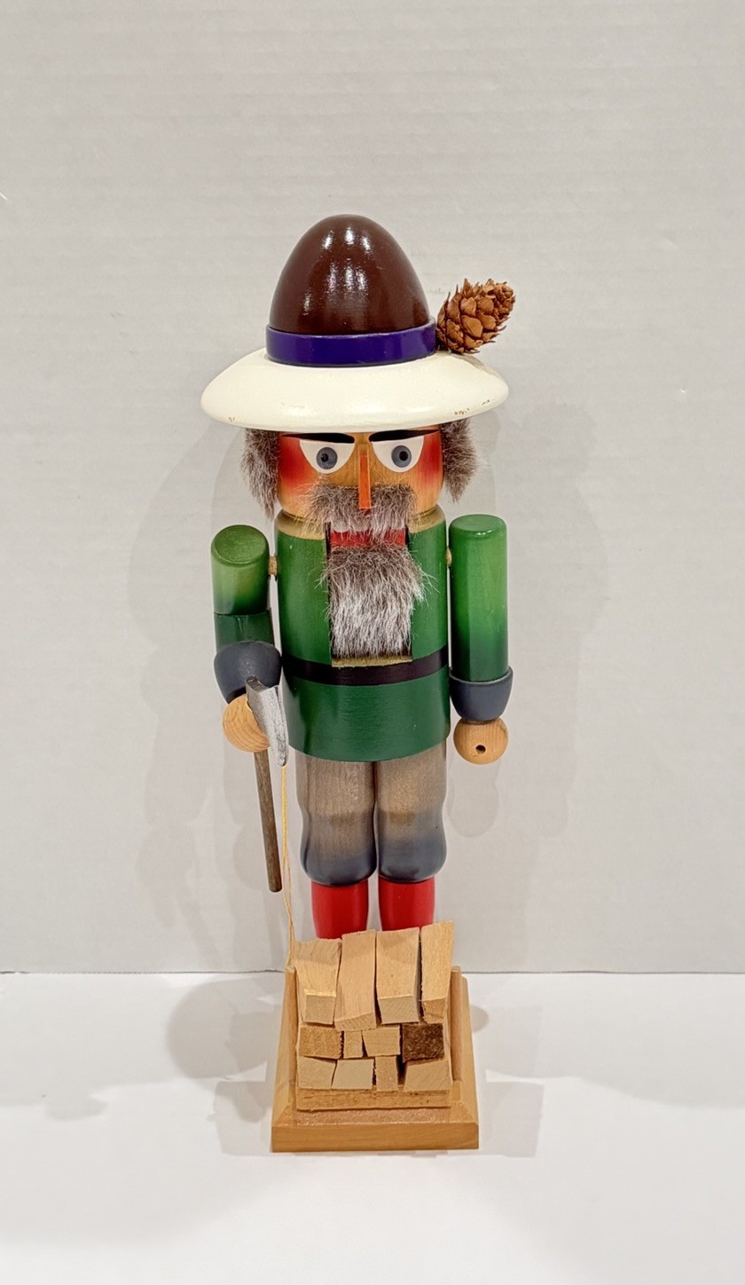 Steinbach Lumberjack Woodsman 15” Nutcracker West Germany  Not Complete