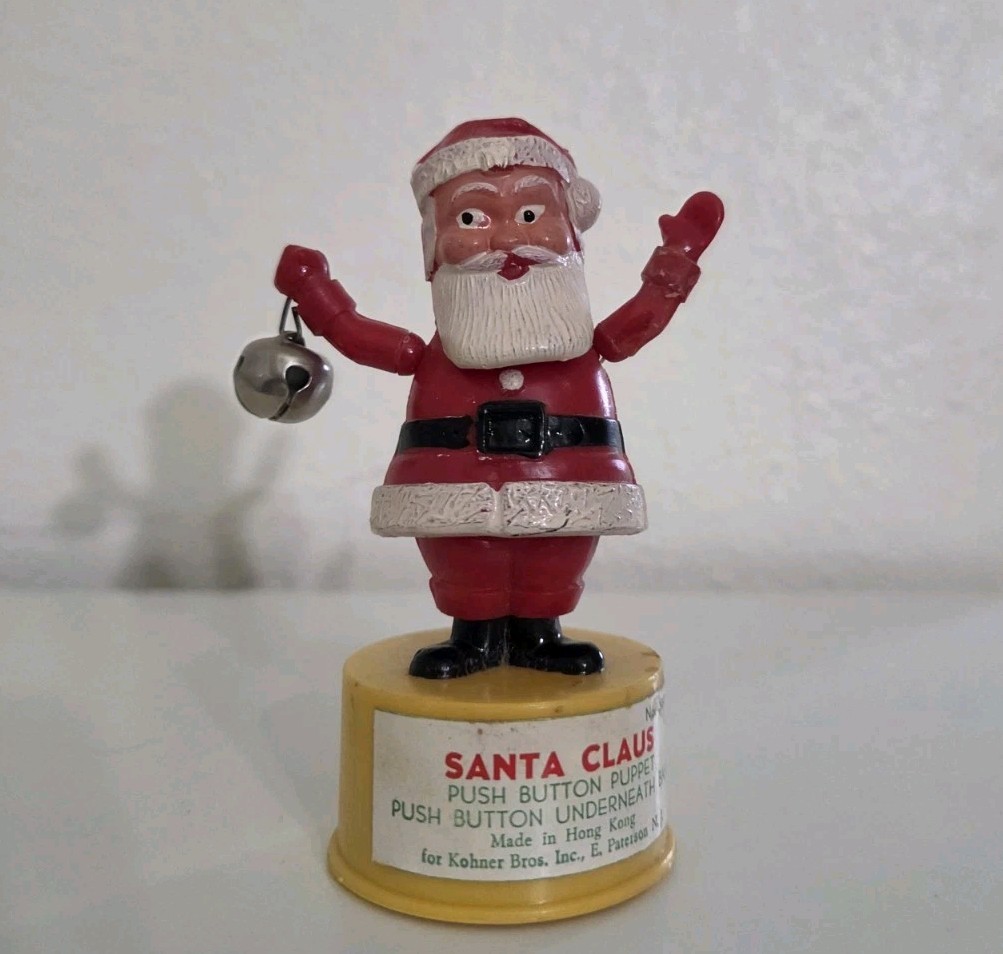 VTG 1960S SANTA CLAUS CHRISTMAS PUSH BUTTON KOHNER BROS. DECORATION HOLIDAYS