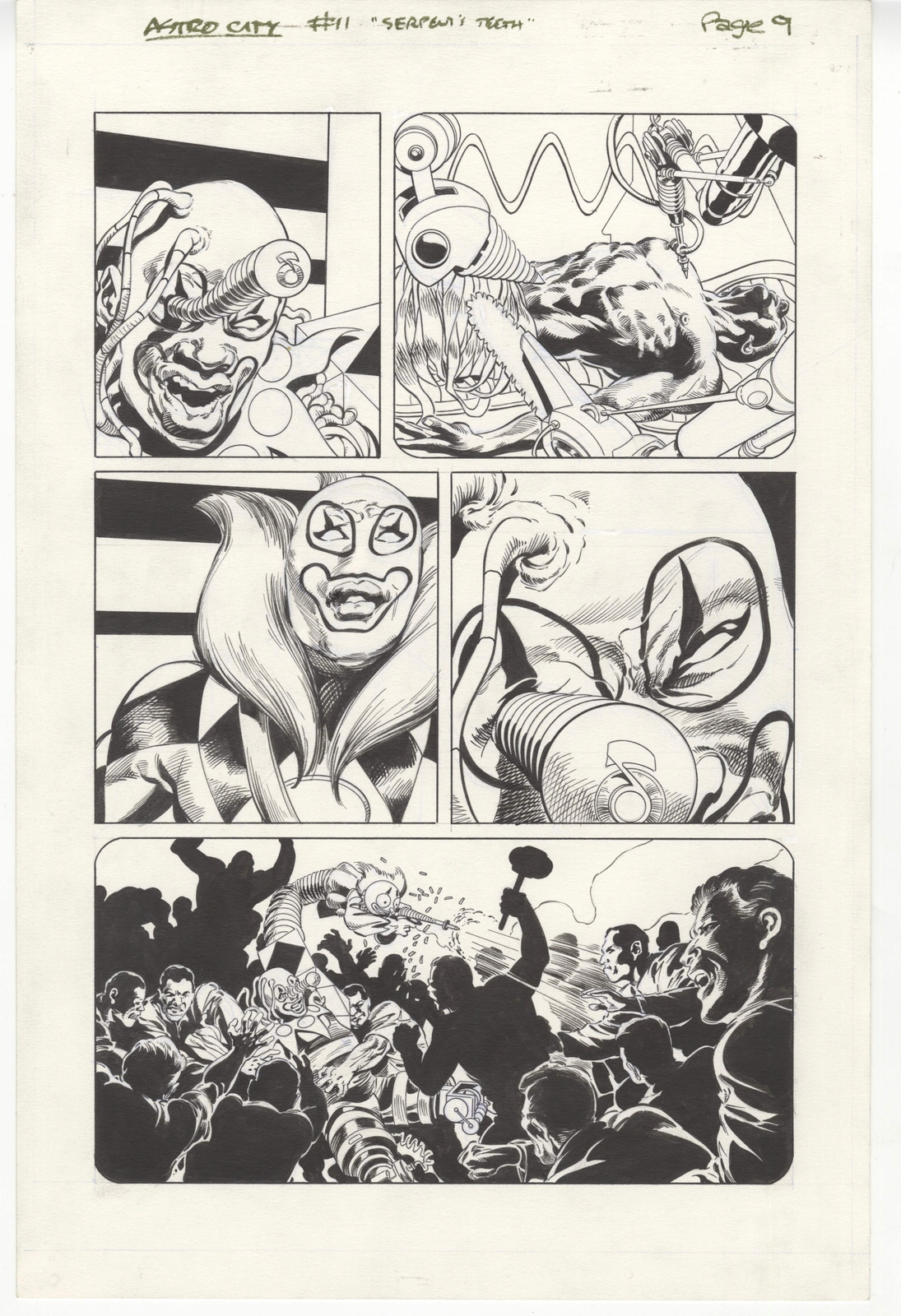 Kurt Busiek\'s Astro City #11 pg 9 Original Comic Art by Brent Anderson (Vol. 1 1