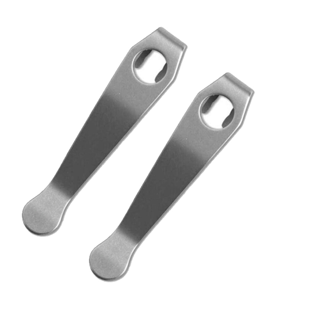 2PC Lightweight Titanium Deep Carry Wire Clip For  Spyderco Para 3 LW Lil US