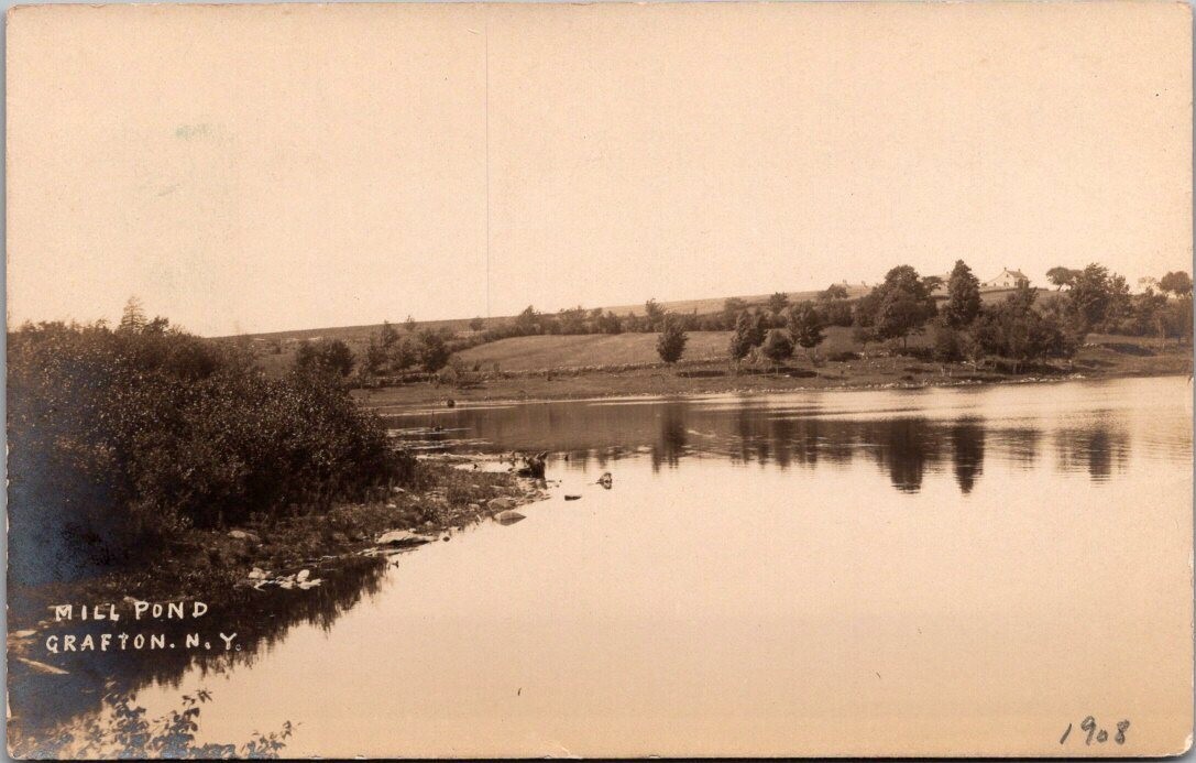 Postcard | Grafton, New York Mill Pond Real Photo, RPPC