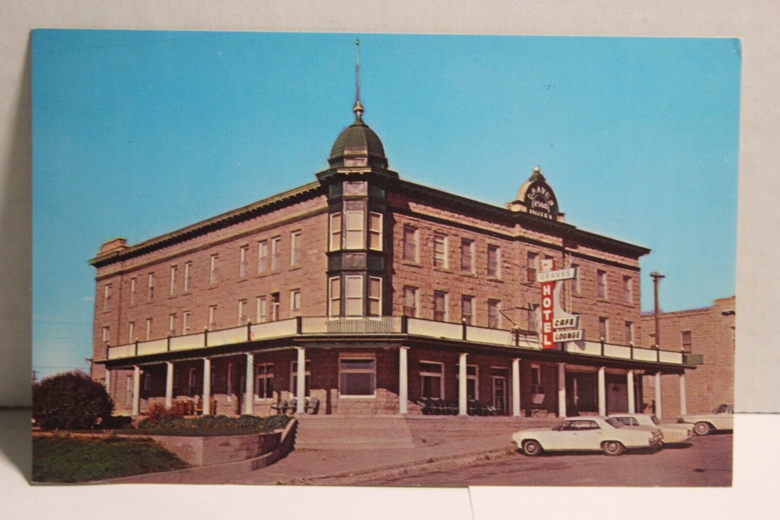 The Graves Hotel Harlowton Montana Advertising Postcard