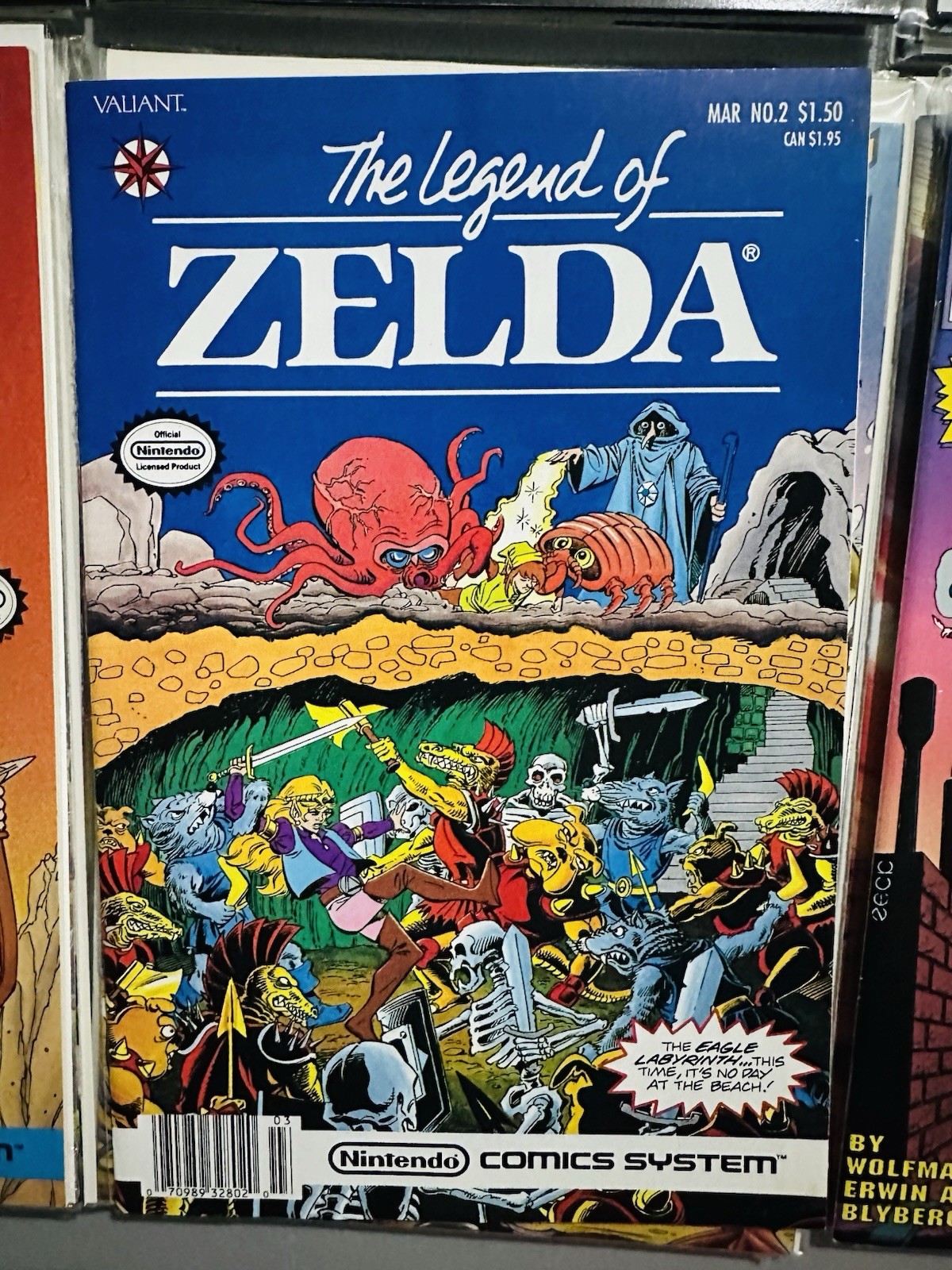 Legend of Zelda #2 Second Print Valiant Newstand NM HIGH GRADE • 1.50 1991