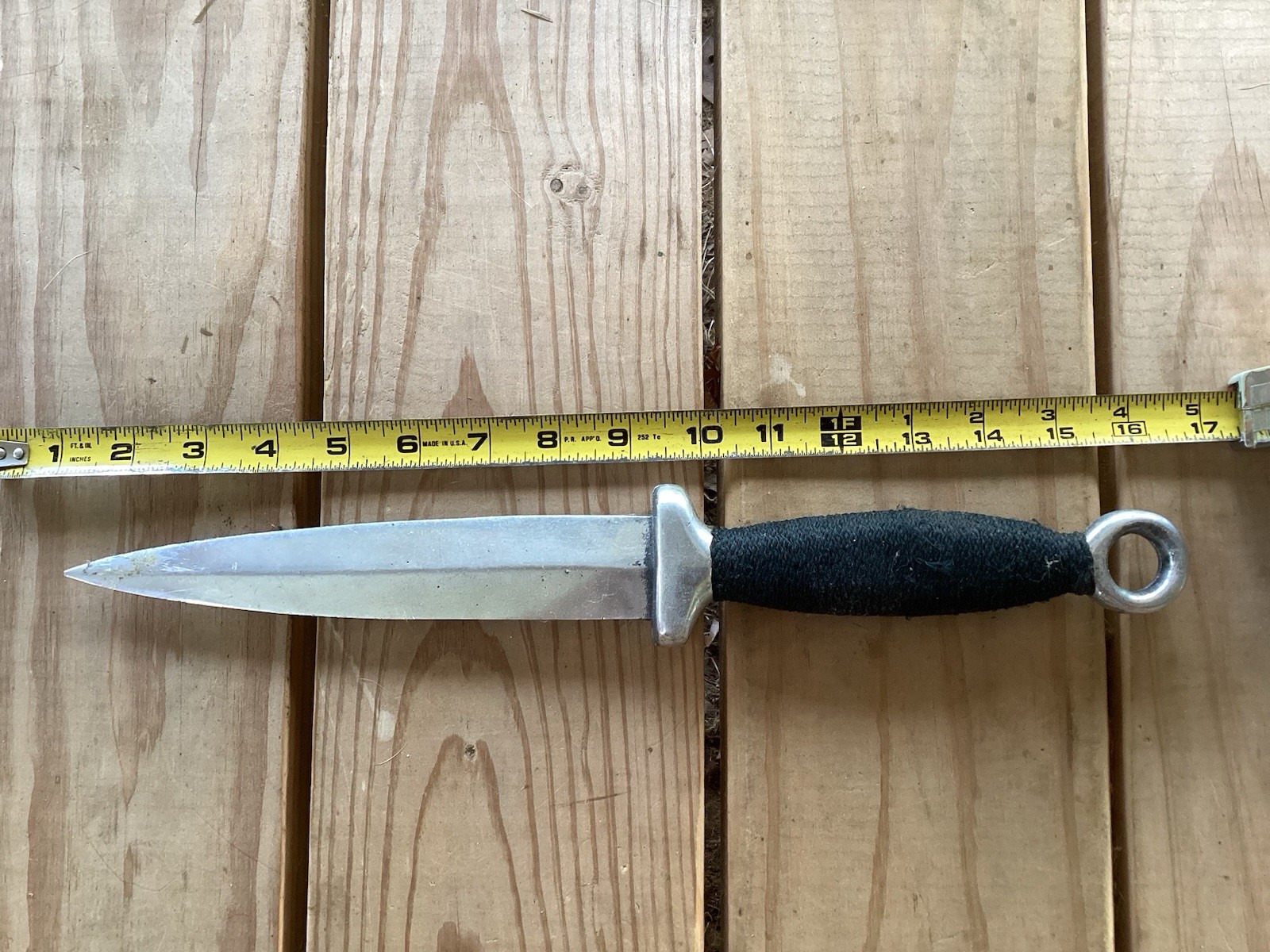 Large Vintage Combat Fighting Dagger Knife 