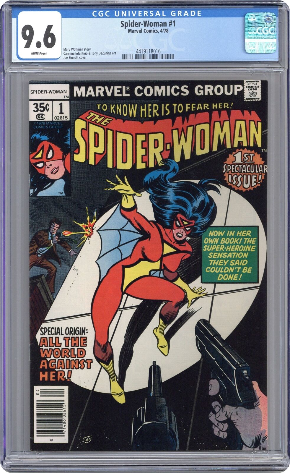 Spider-Woman #1 CGC 9.6 1978 Marvel 4419118016