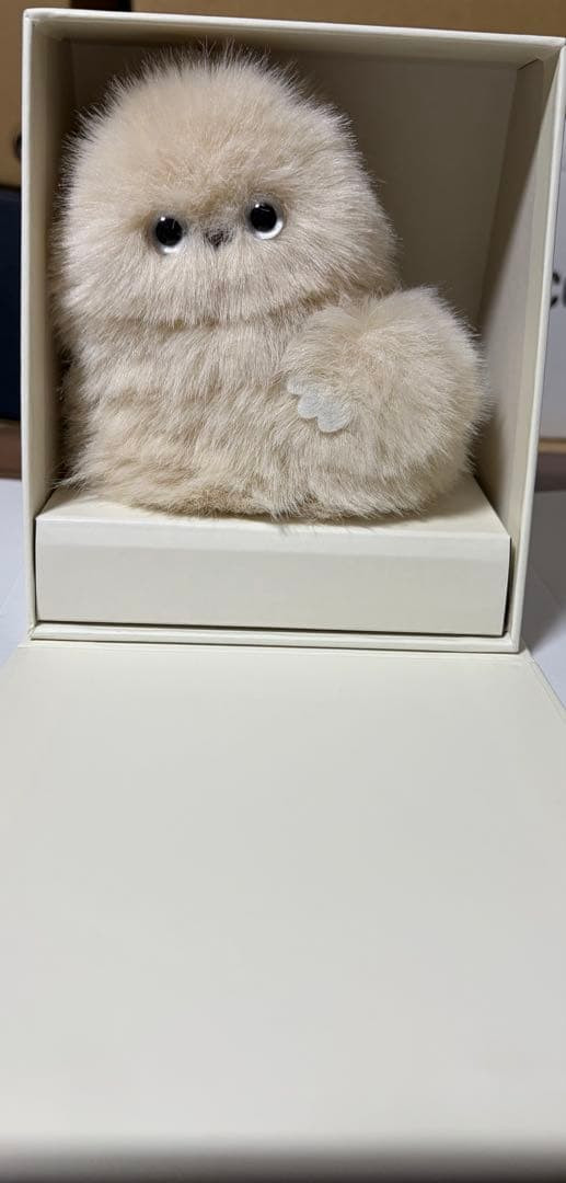 mirumi TOKYO Charm Robot Plush YE-MM001I Fluffy Cute Yukai Ivory NEW