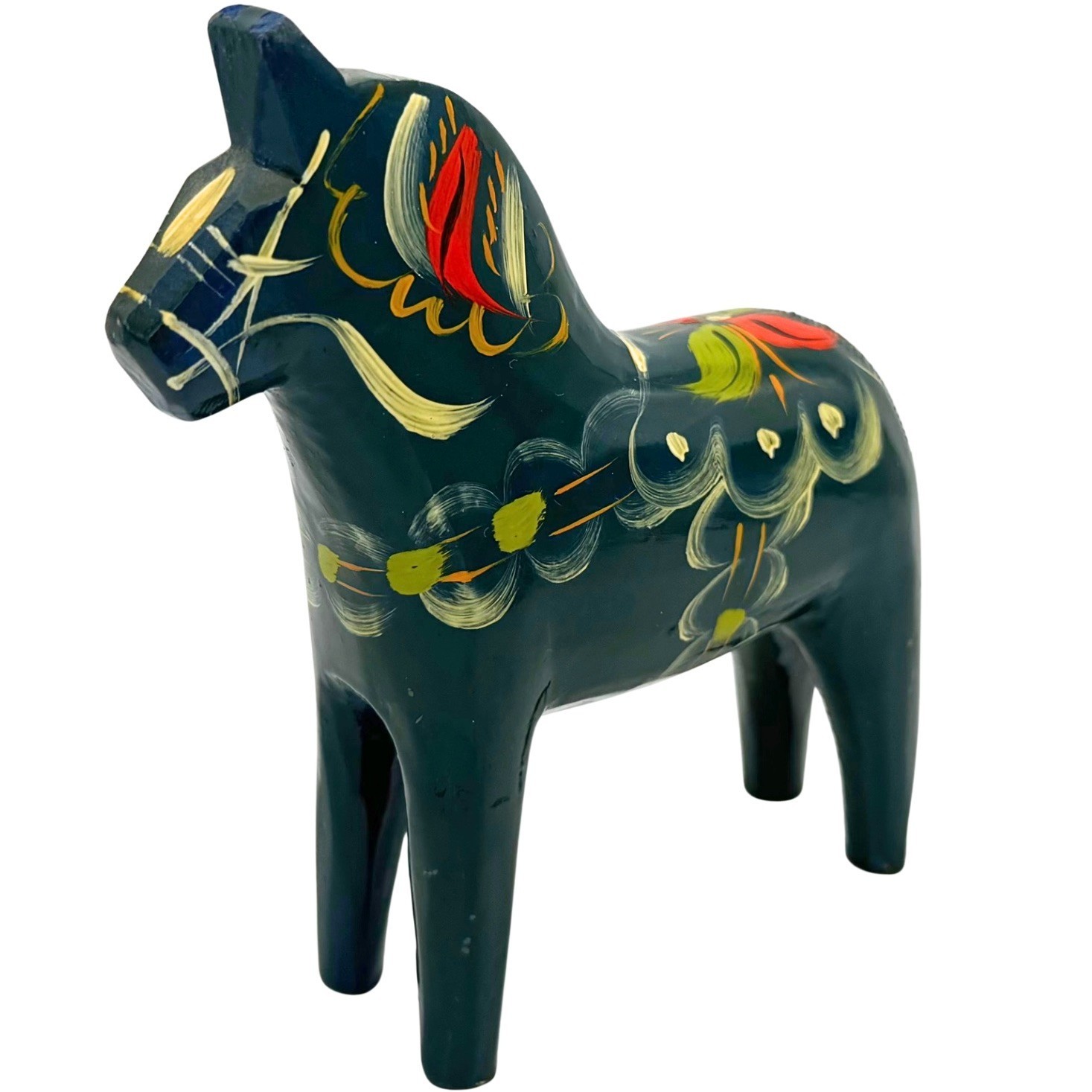 Vintage Nils Olsson Dala Horse Blue 5\ Vintage Nils Olsson Dala Horse Blue 5\