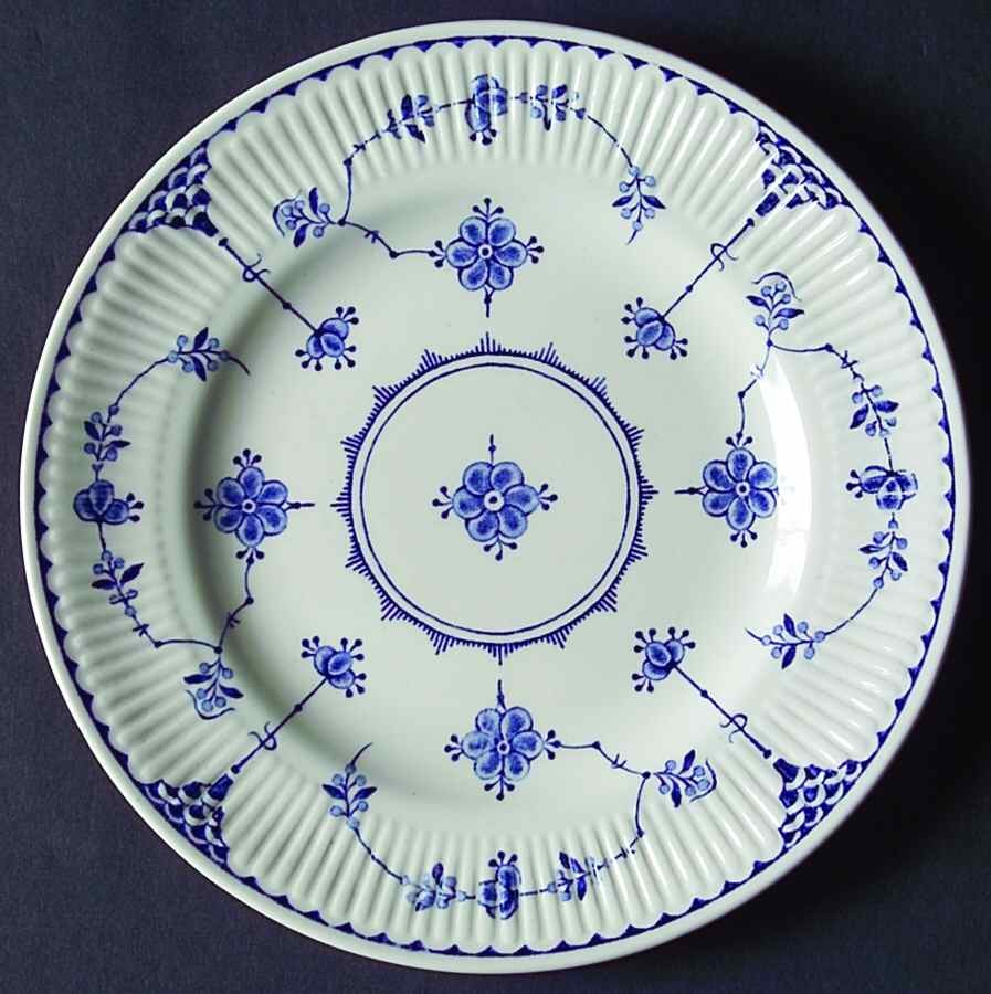 Furnivals Denmark Blue Dessert Pie Plate 5965124