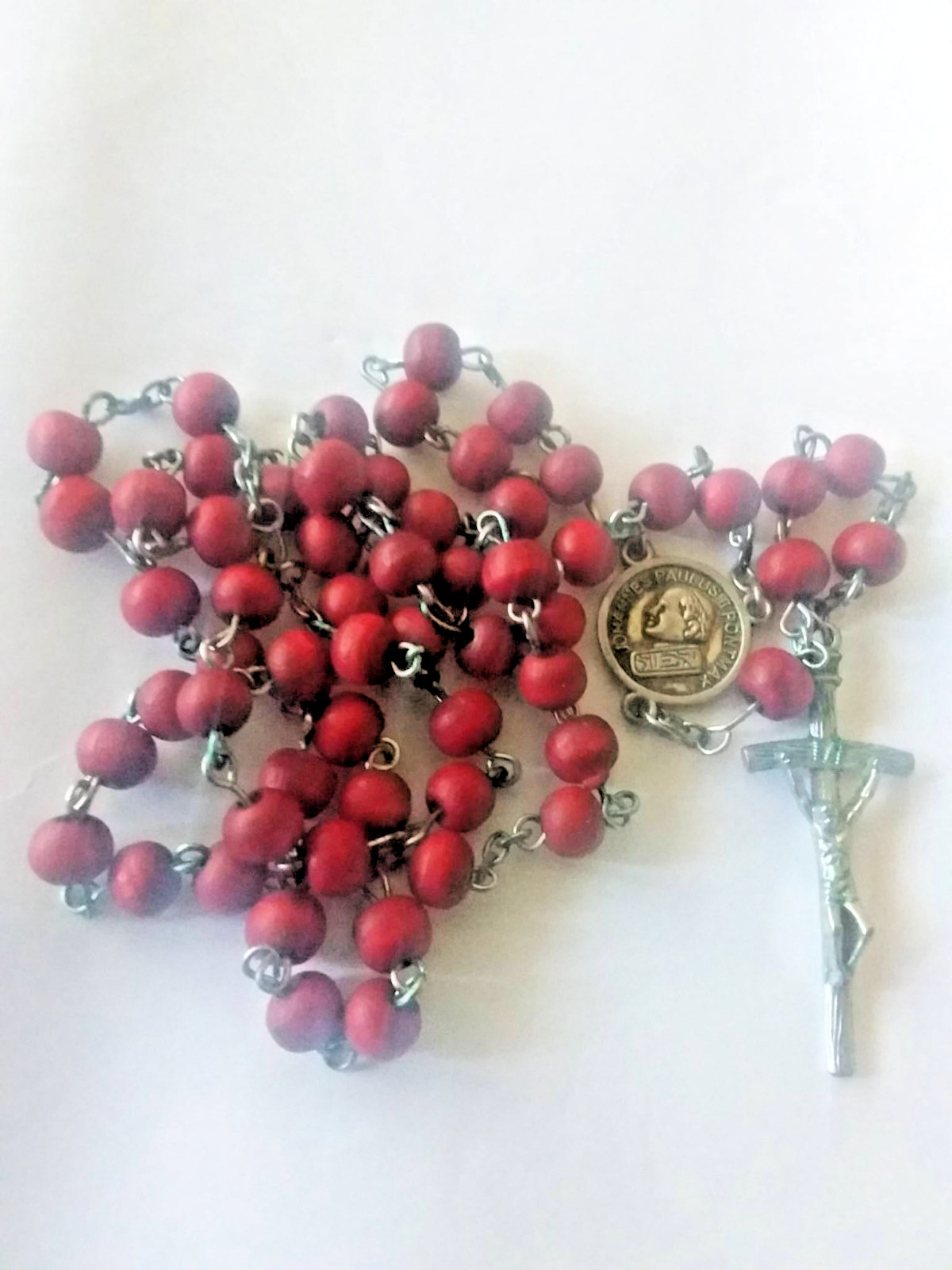POPE JOHN PAUL II GIVEN BLESSED ROSARY FOR CHILDHOOD FRIEND RARE