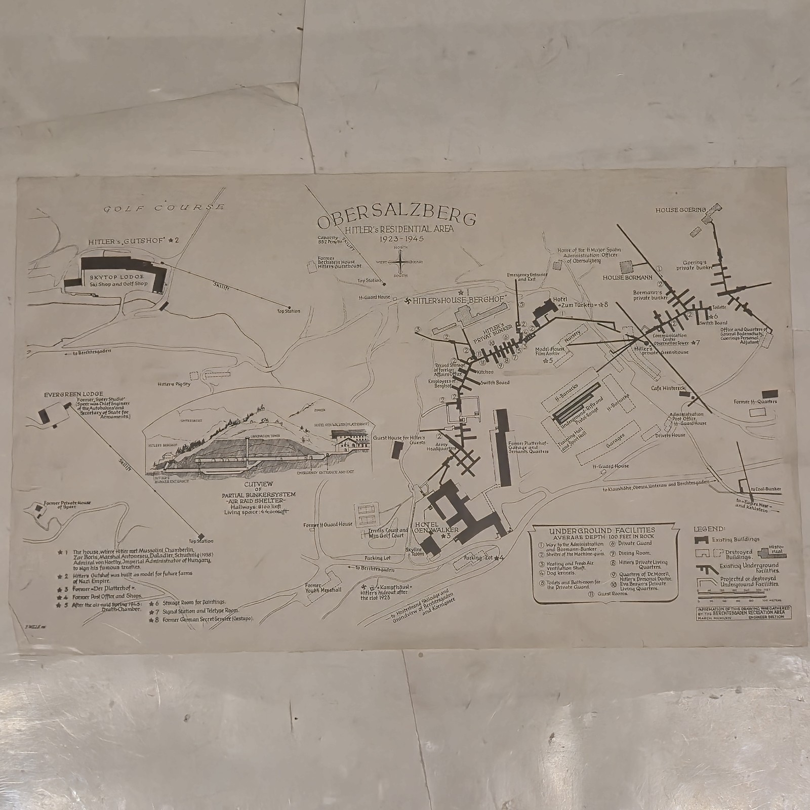 VTG Hitler's Residential Area Obersalzberg Germany E. Wille March 1964 WW2