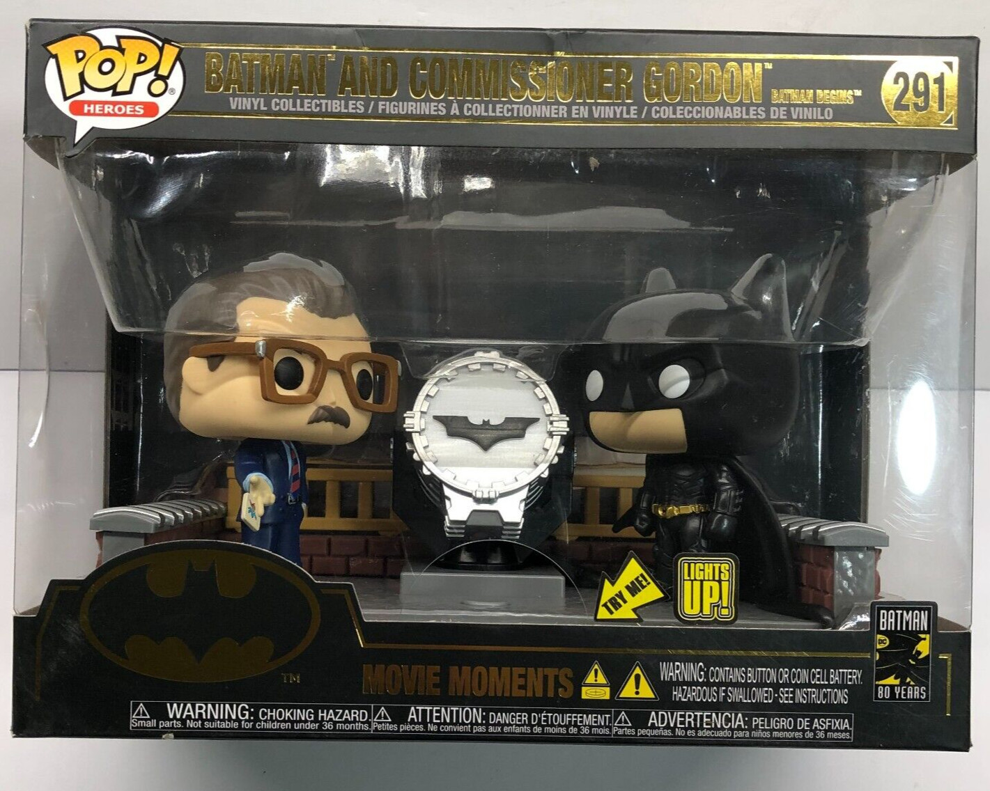 Funko Pop Moments: DC Universe - Batman and Commissioner Gordon Light Up #291