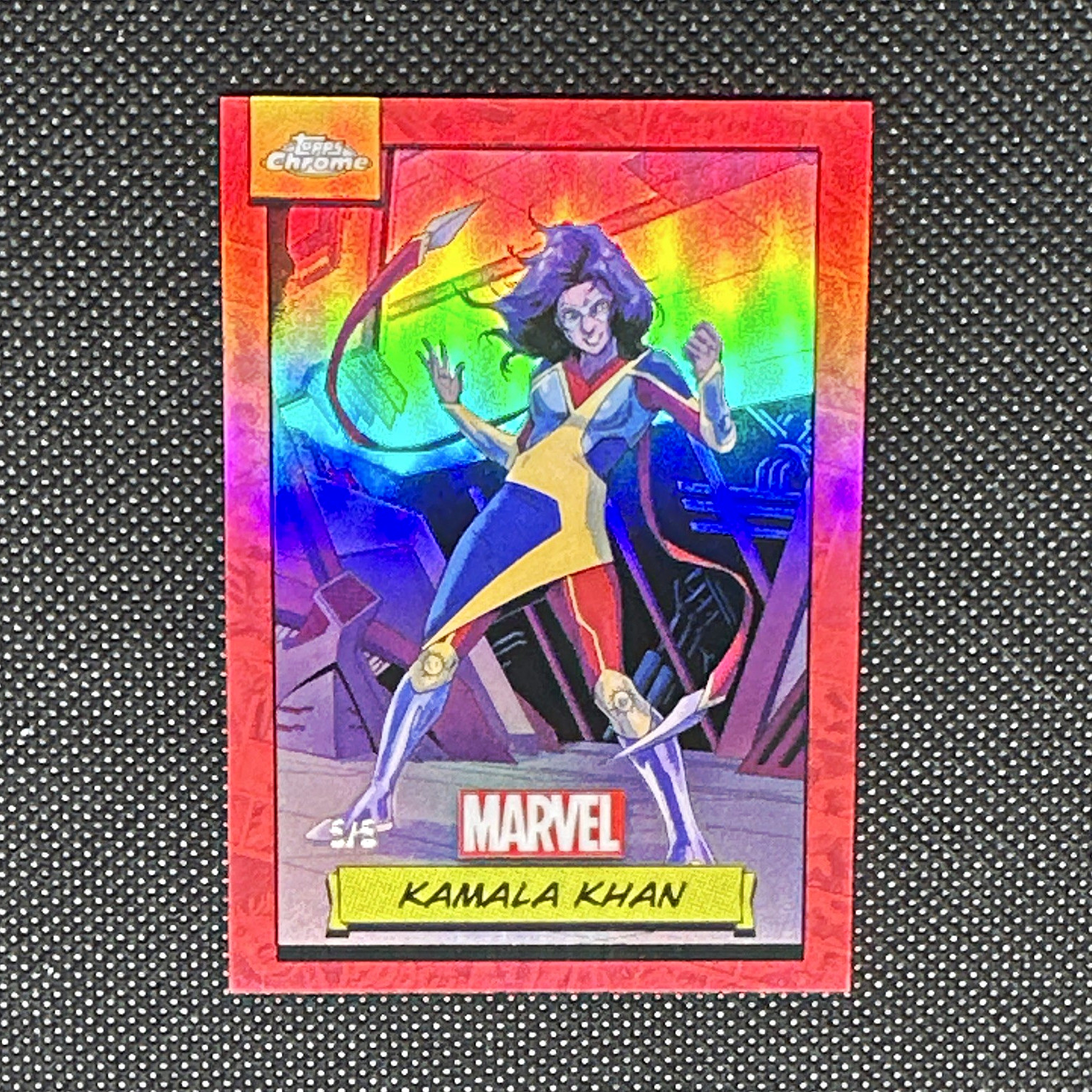 2024 Topps Chrome Marvel Red 5/5 Kamala Khan #45 Parallel 
