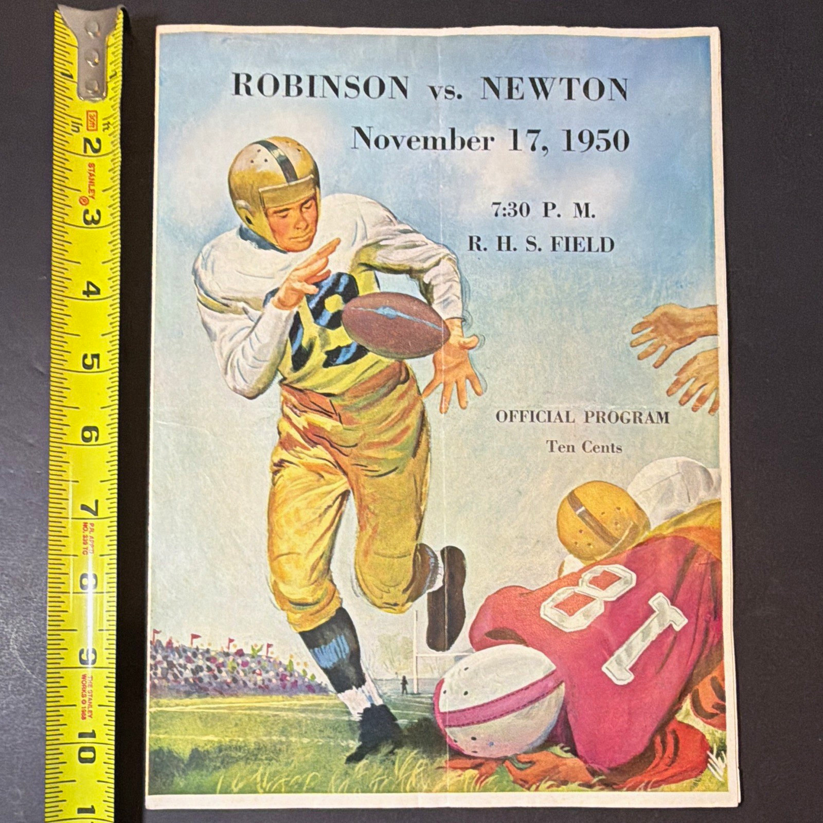 Robinson vs Newton R.H.S. Official Football Program November 17, 1950