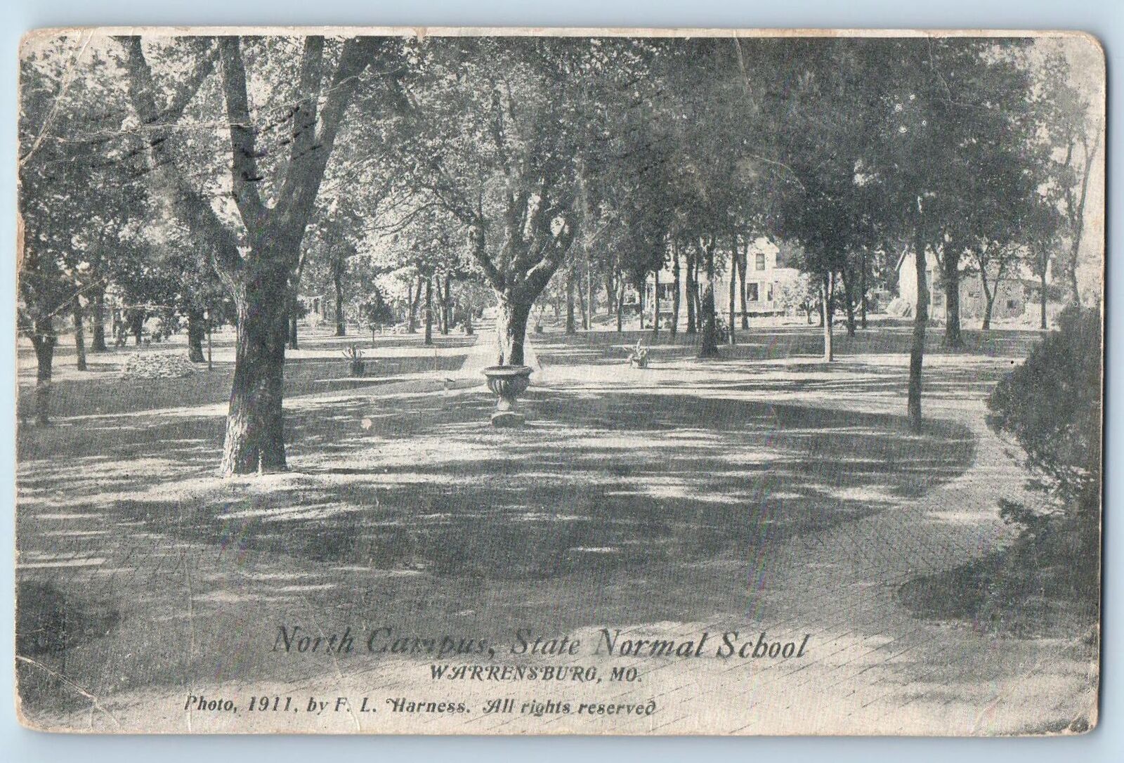 Warrensburg Missouri MO Postcard North Campus State Normal School 1914 Antique